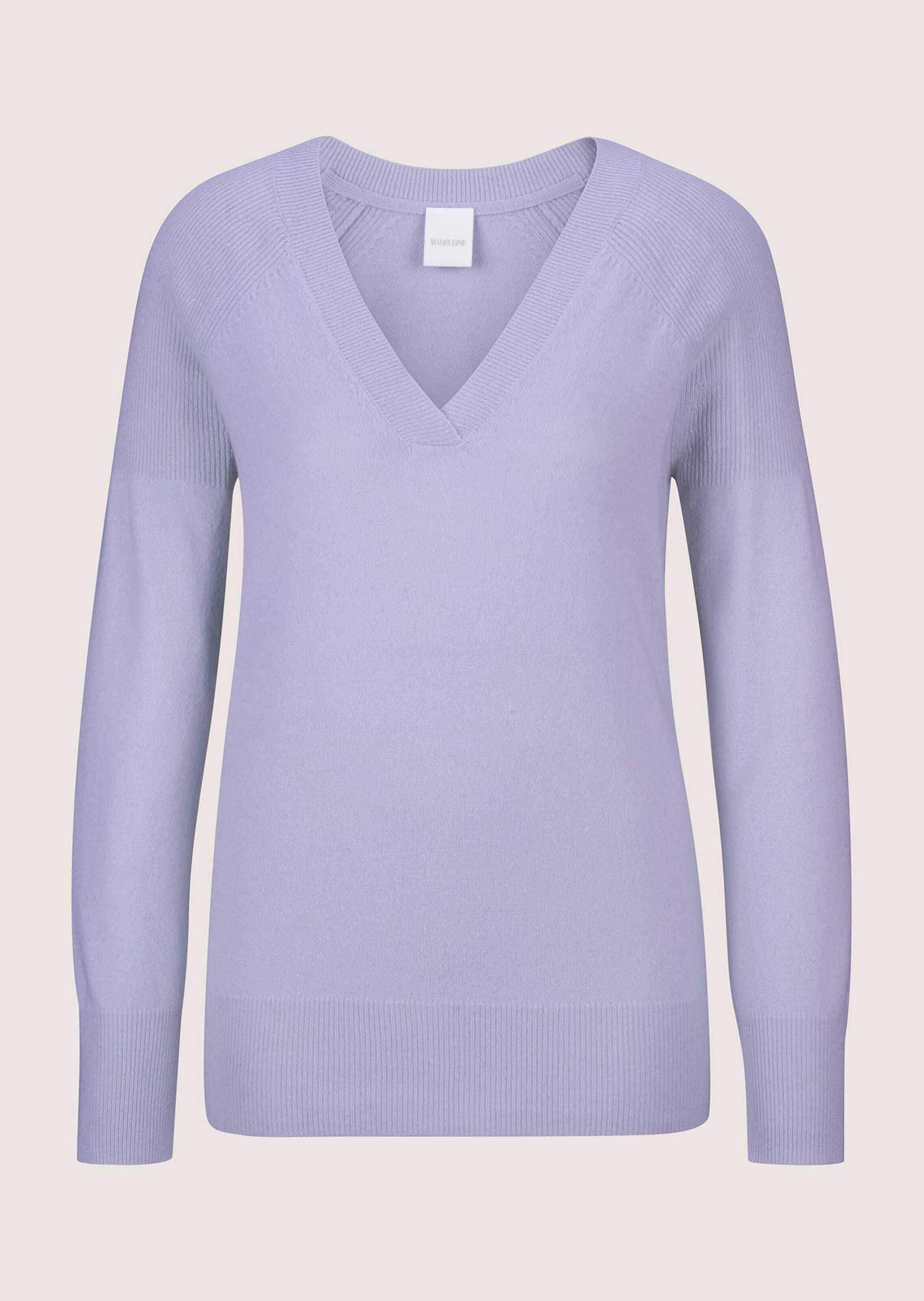 MADELEINE Longpullover "Pullover Kaschmirpullover mit V-Ausschnitt" günstig online kaufen