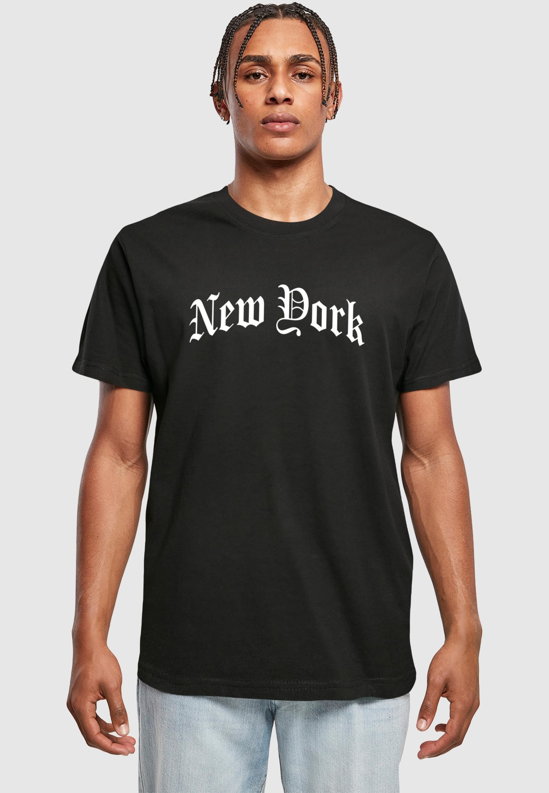 MisterTee T-Shirt »MisterTee Herren New York Wording Tee«, (1 tlg.)