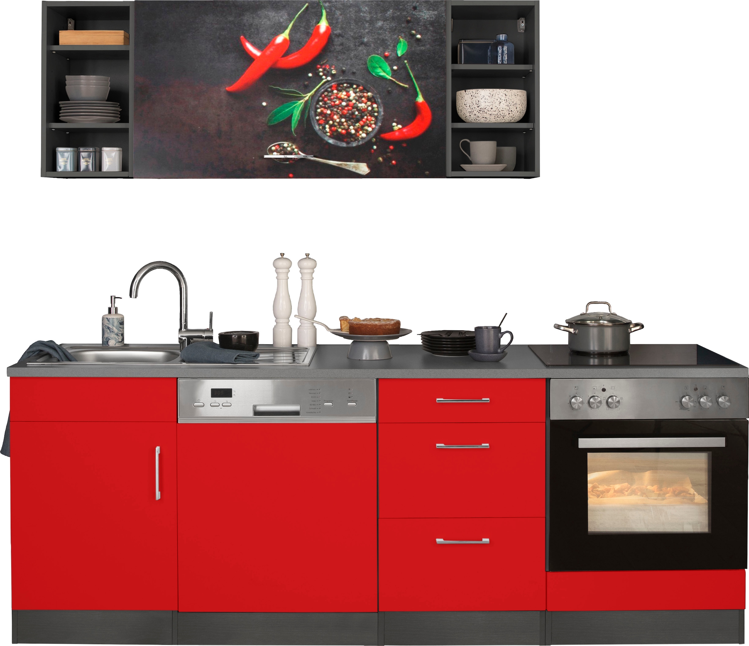 KOCHSTATION Küchenzeile "KS-Paris – Küchen mit einzigartigen Fotomotiven au günstig online kaufen