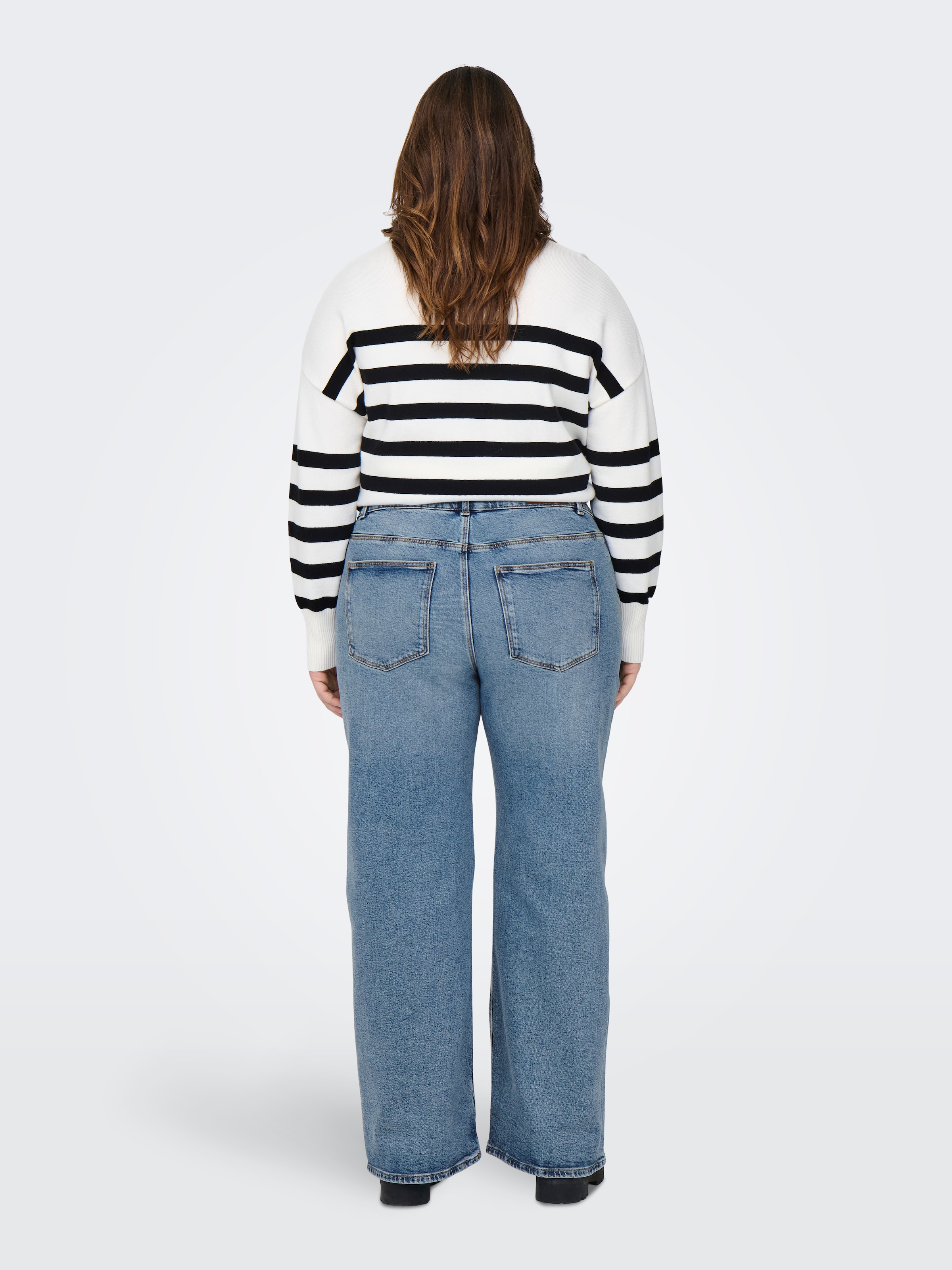 ONLY CARMAKOMA High-waist-Jeans »CARJUICY HW WIDE LEG REA365«
