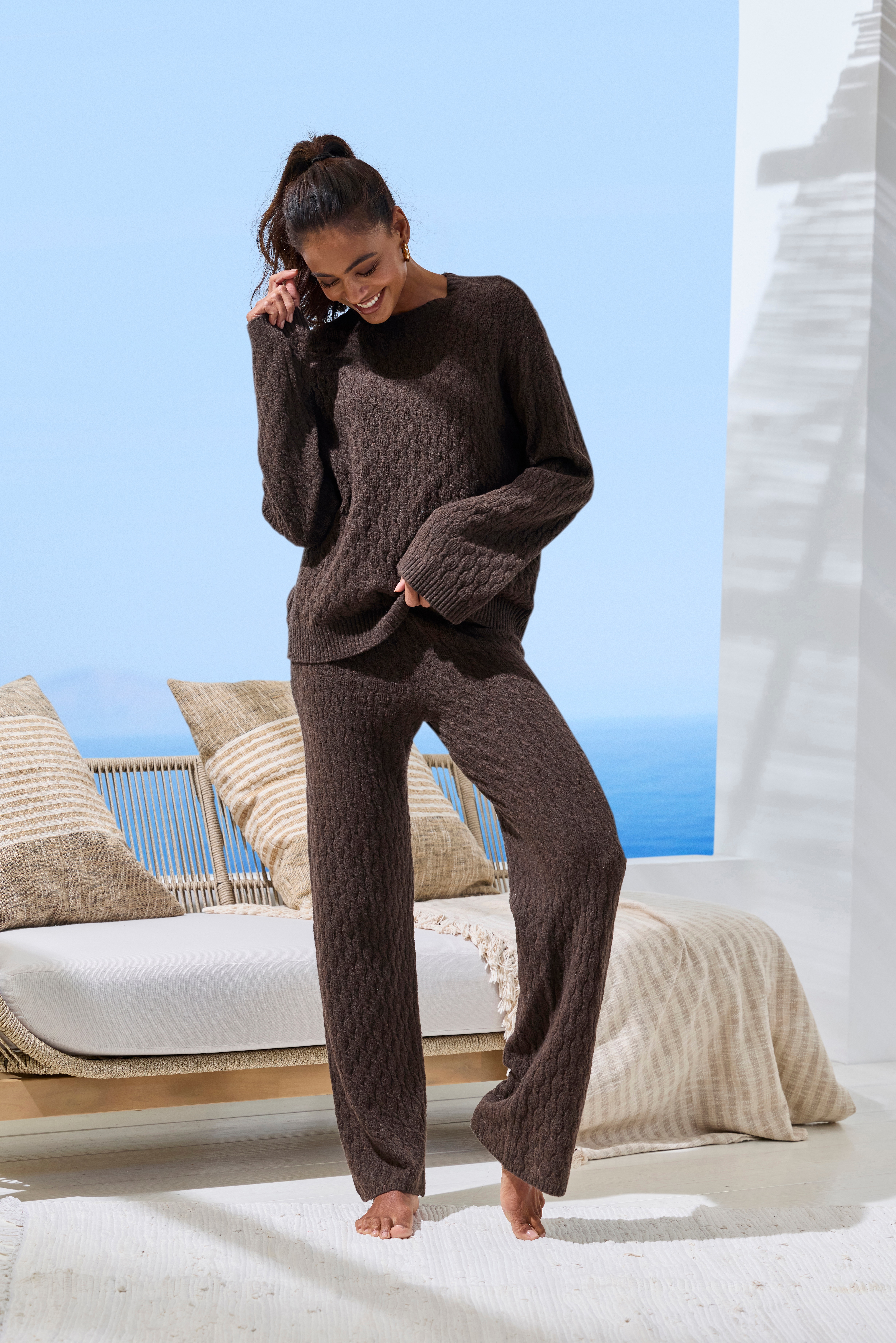 Thumbnail - French Connection mit Zopfmuster, Loungewear