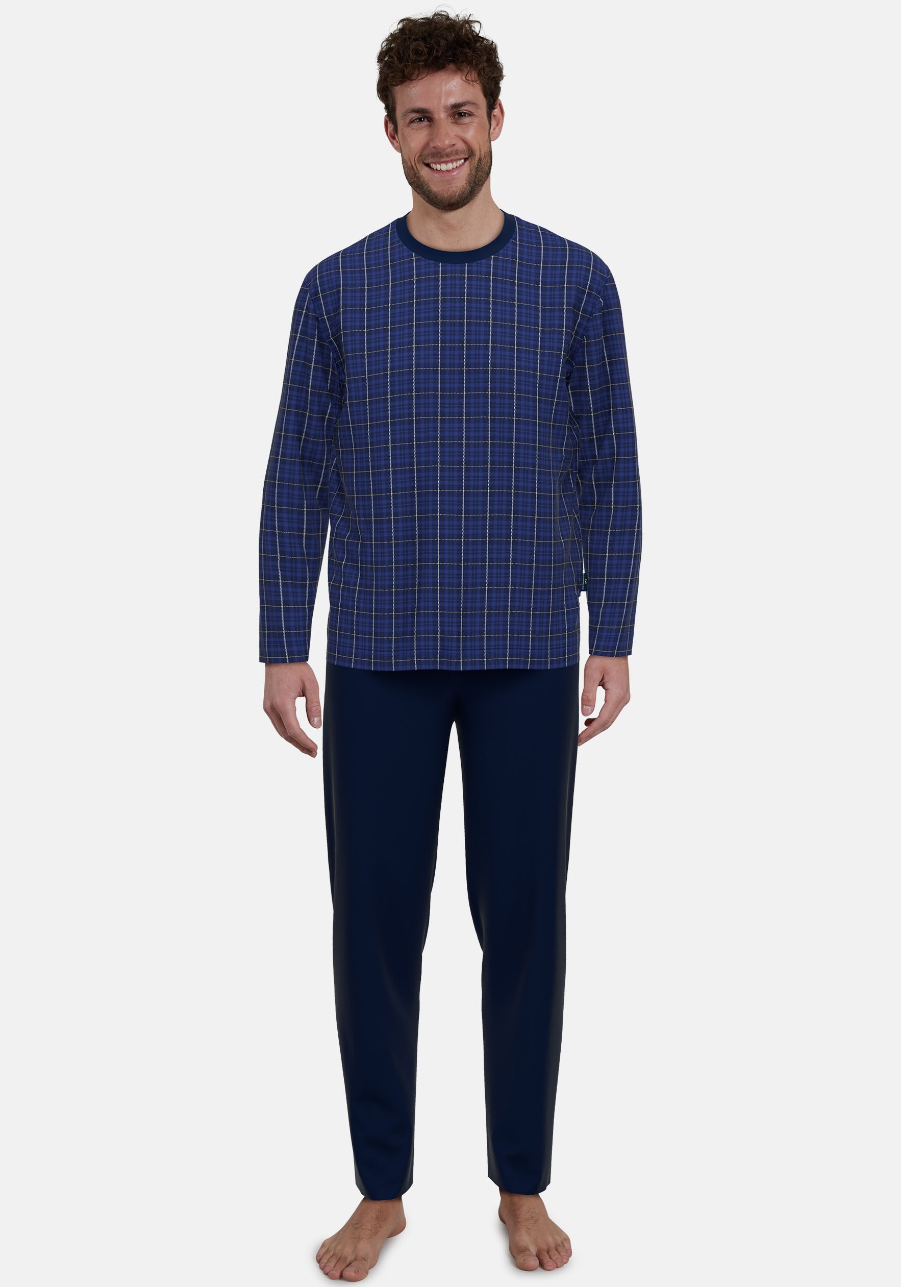 GÖTZBURG Schlafanzug "Clubhouse", 2 Stk. Langarm, Rundhalsausschnitt, atmun günstig online kaufen