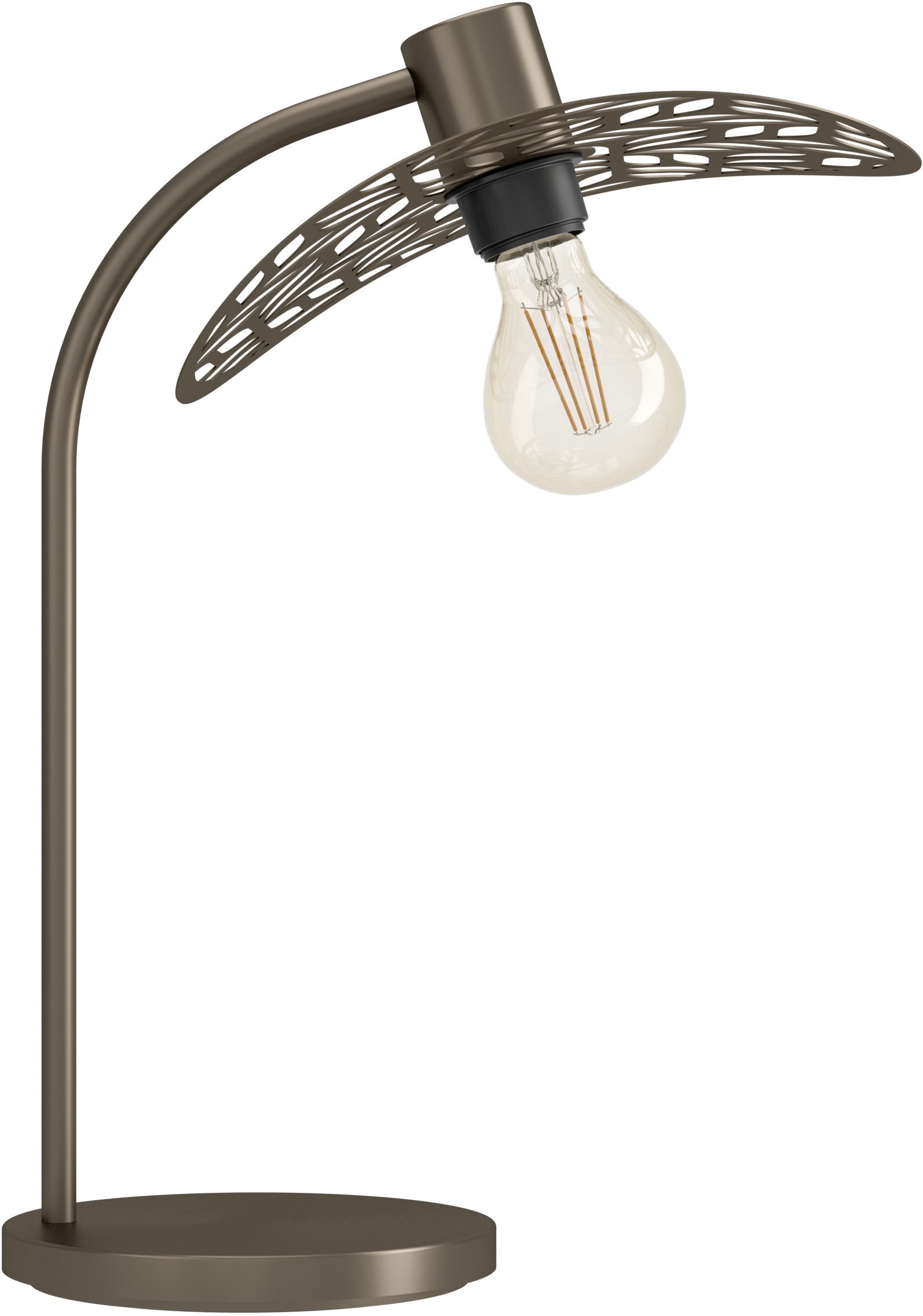 EGLO Tischleuchte »SWABY Tischlampe - Stahl - E27 - 1X60W - IP20« E27 1 Stk. L33,5 x B30 x H46,5 cm, Nachttischlampe, Leselampe, Nachttischleuchte