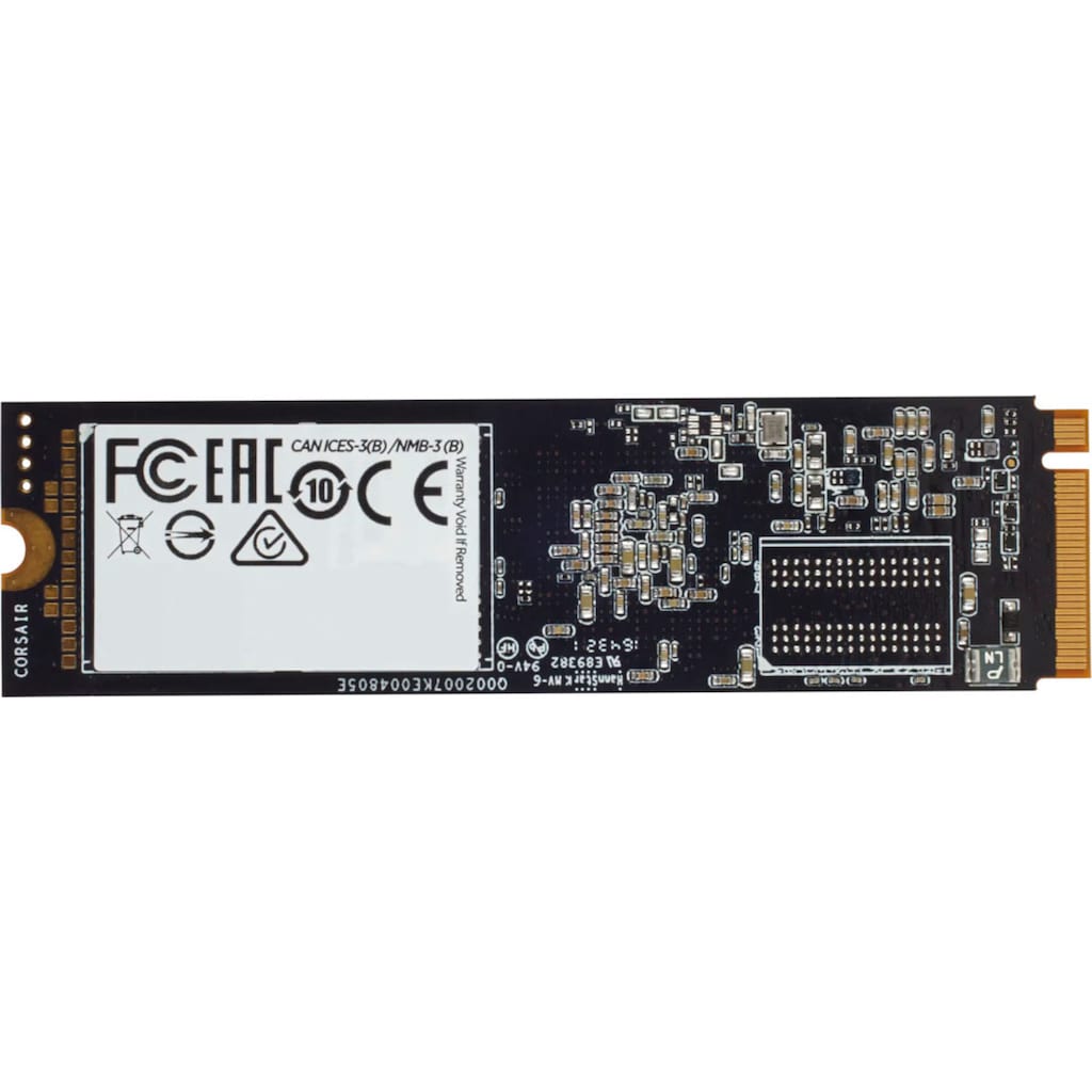 Corsair interne SSD »Force Series MP510 4TB NVMe PCIe Gen3 x4 M.2-SSD«, Anschluss M.2 PCIe 3.0