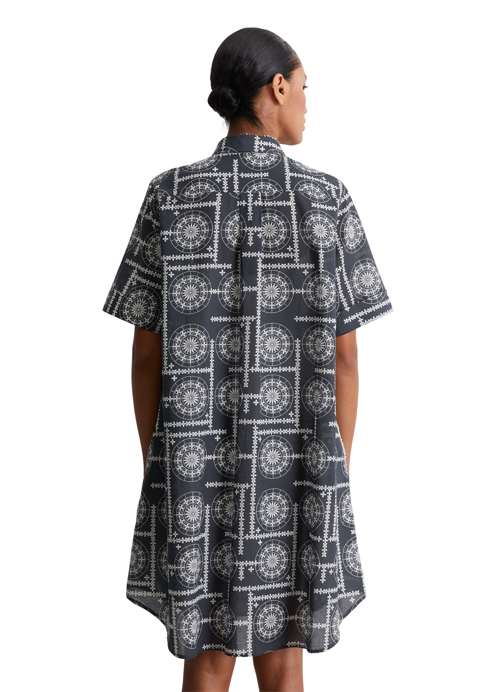 Marc O'Polo Hemdblusenkleid »aus leichtem Baumwoll-Voile«