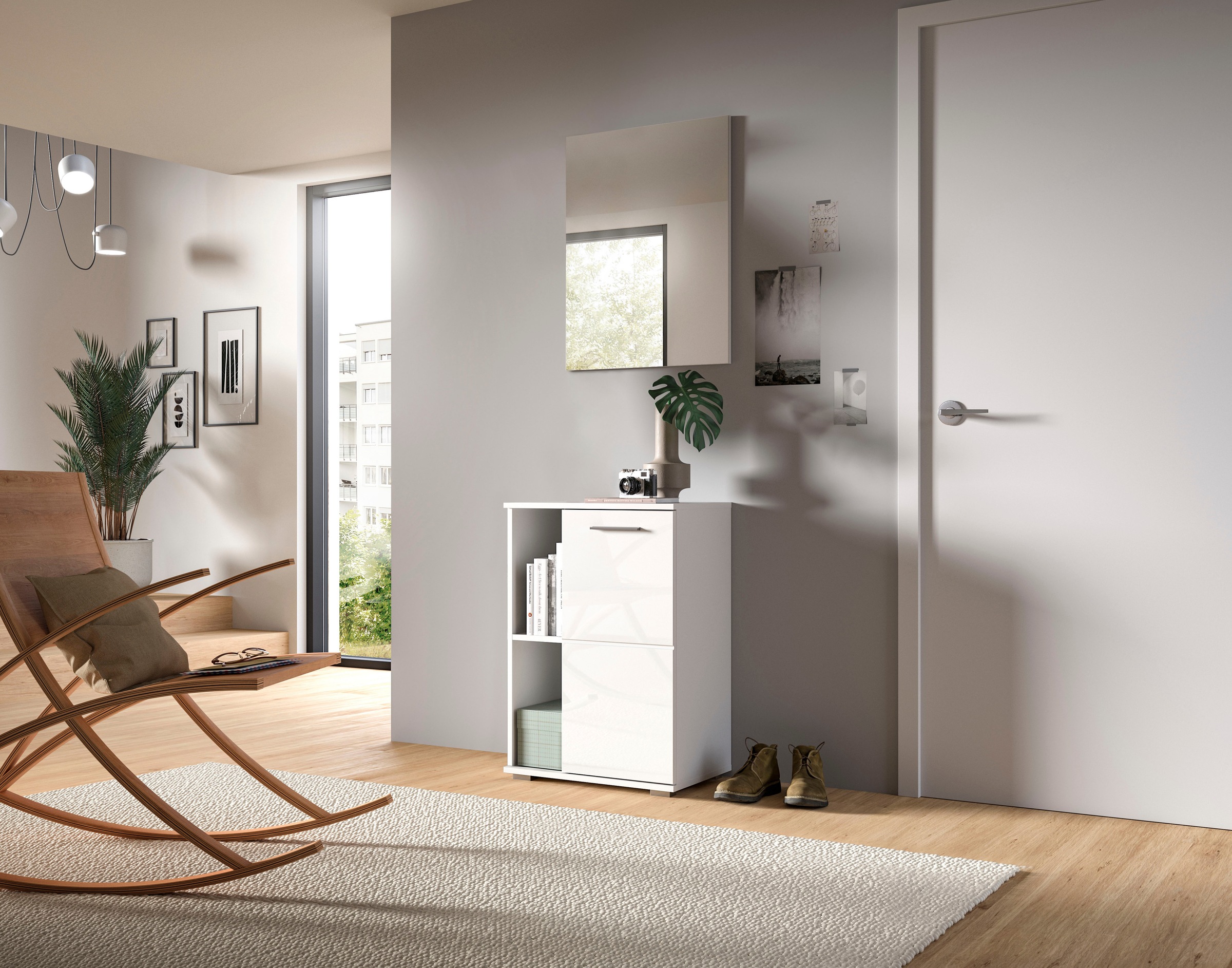 Home affaire Garderoben-Set "Valge, Breite 55cm, 2-tlg. Set, best. aus: Sch günstig online kaufen