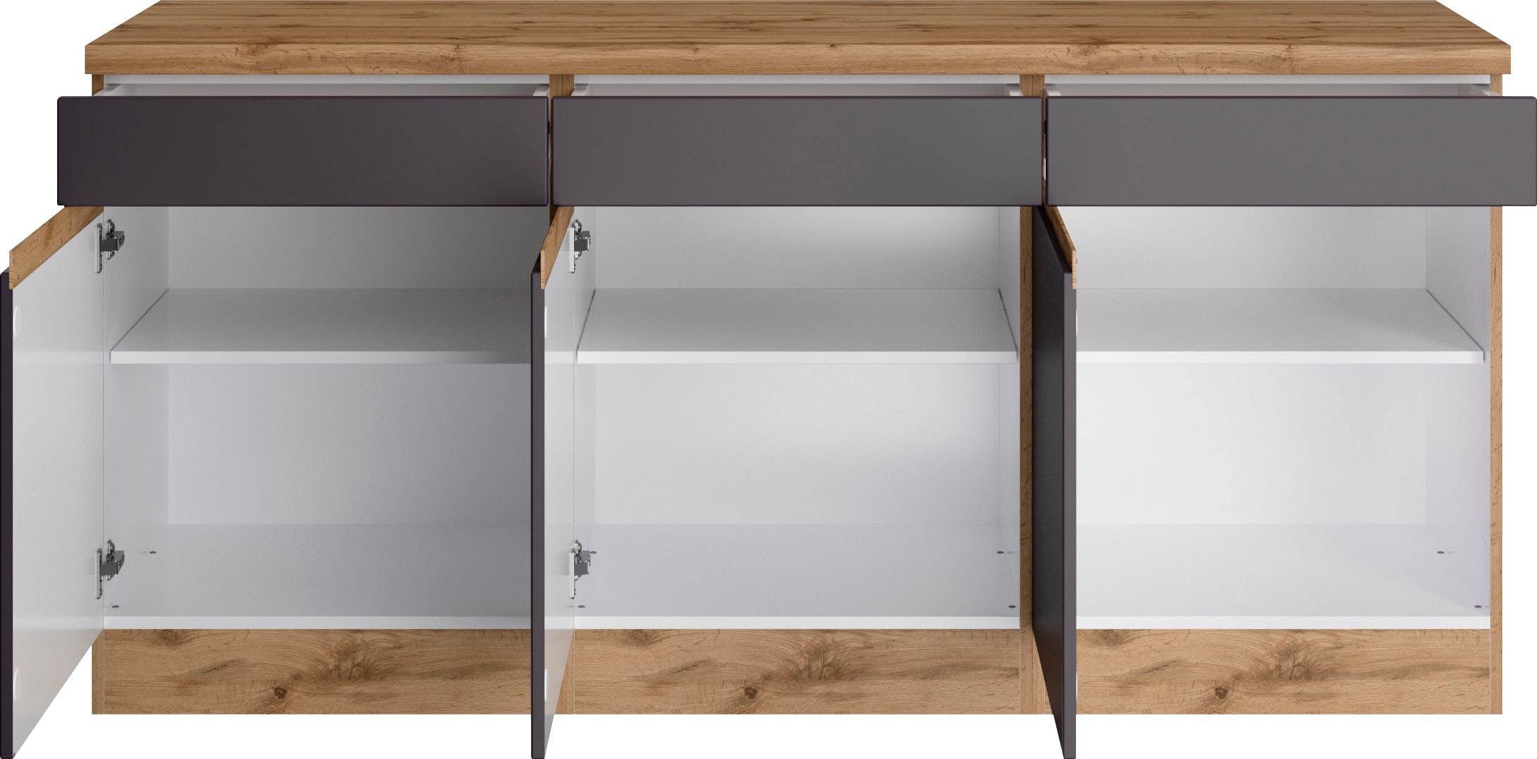 KOCHSTATION Unterschrank »KS-Riesa« Breite 180 cm, MDF-Fronten