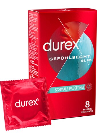 durex Kondome »Gefühlsecht Slim Fit« (Packun...