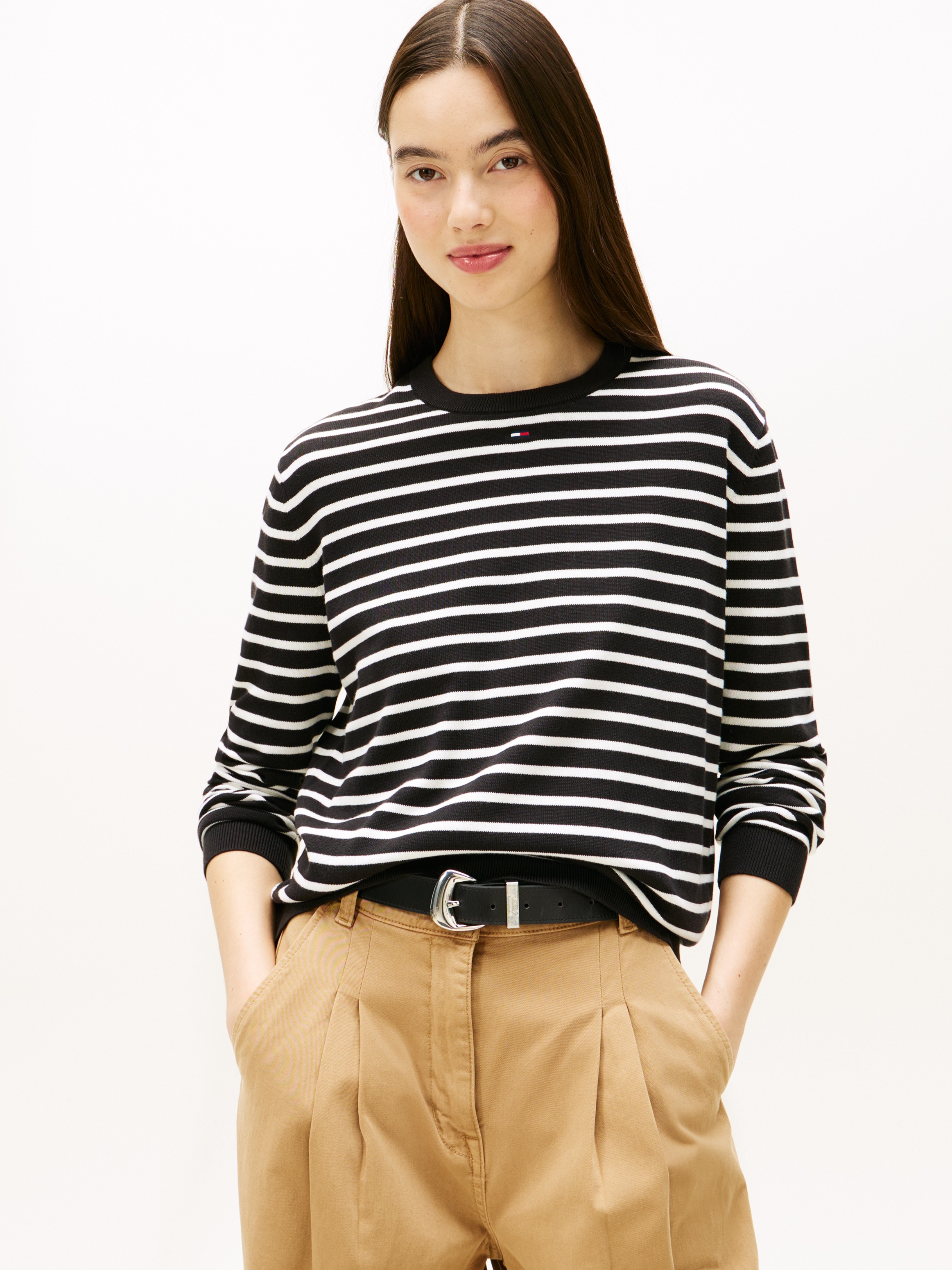 Tommy Jeans Strickpullover "TJW ESSENTIAL CREW SWEATER EXT" günstig online kaufen