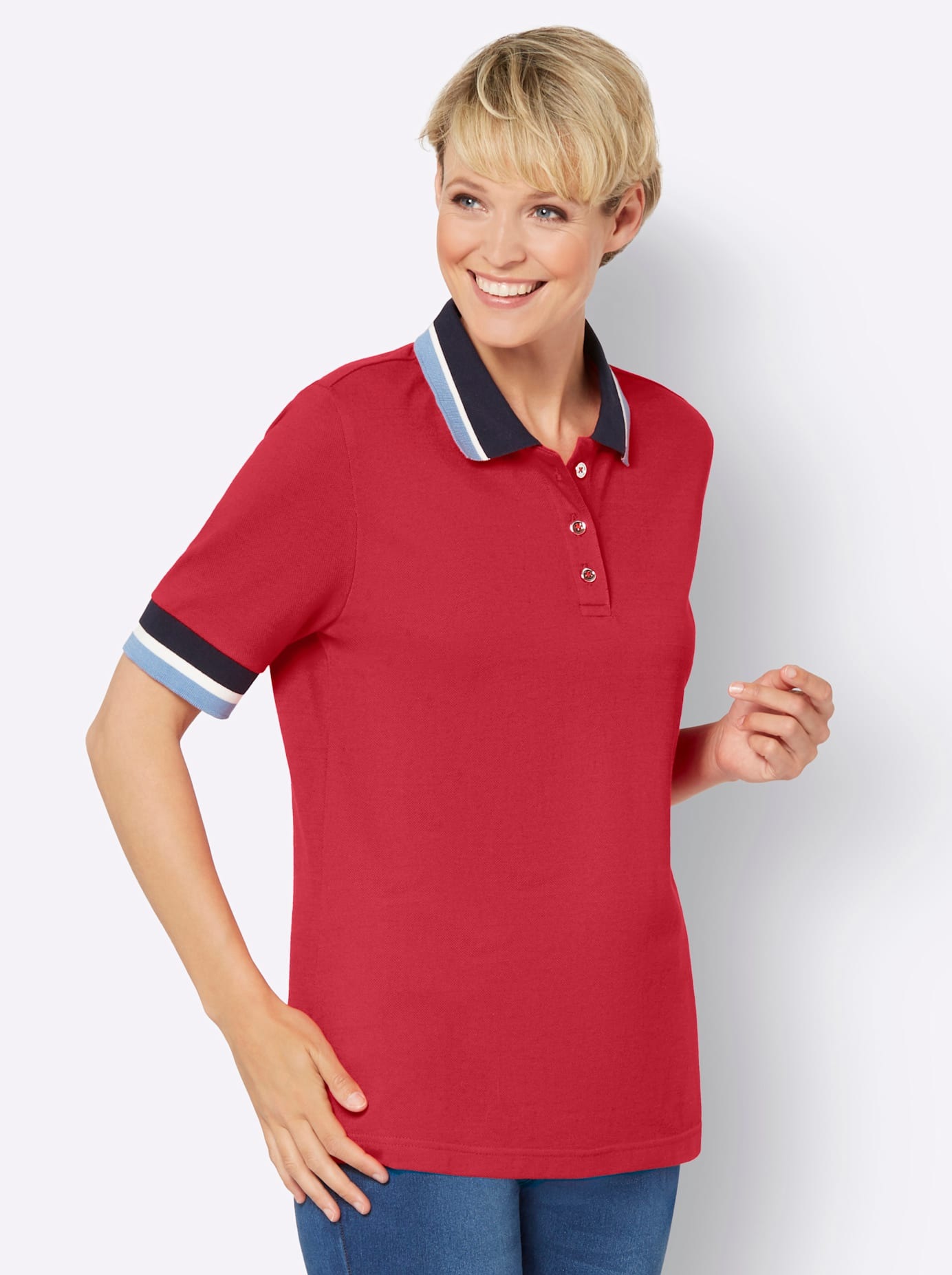Classic Basics Poloshirt "Poloshirt" 1 Stk. tlg. günstig online kaufen