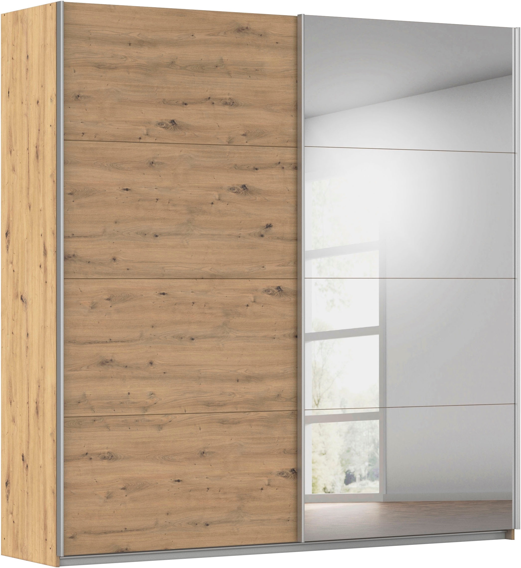OTTO home Kleiderschrank "Mehrzweckschrank Schwebetürenschrank Mietswohnung Schlafzimmer CORTONA" erhältlich in Breite: 136/181/203/226/271/315/360 cm, Höhe: 210/229 cm, in 3 Ausstattungen BASIC/CLASSIC/PREMIUM (SOFT-CLOSE) MADE IN GERMANY
