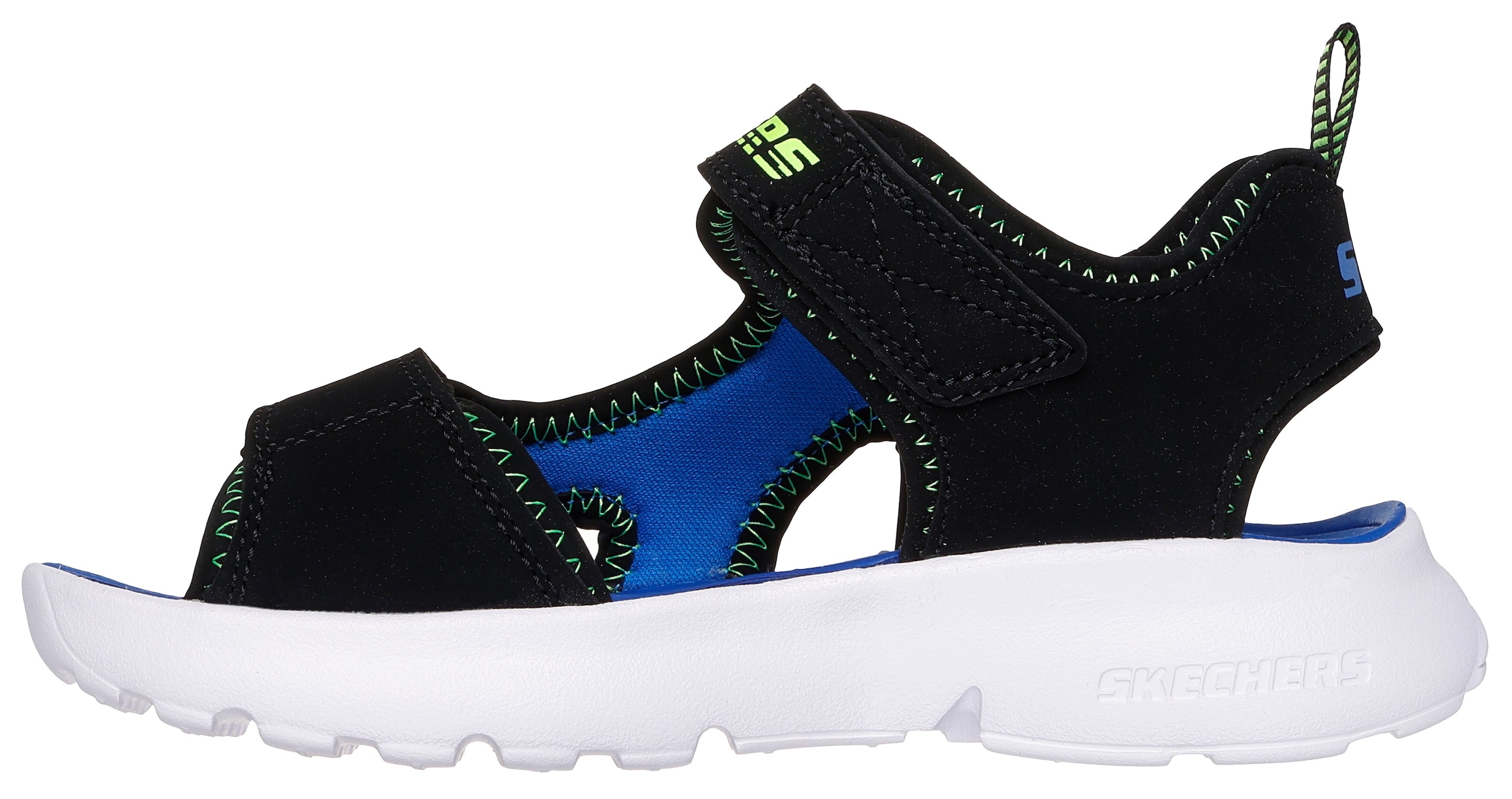 Skechers Kids Sandale »RAZOR SPLASH-AQUA BUDDIES«, Sandale mit Klettverschluss, waschbar, Größenschablone zum Download