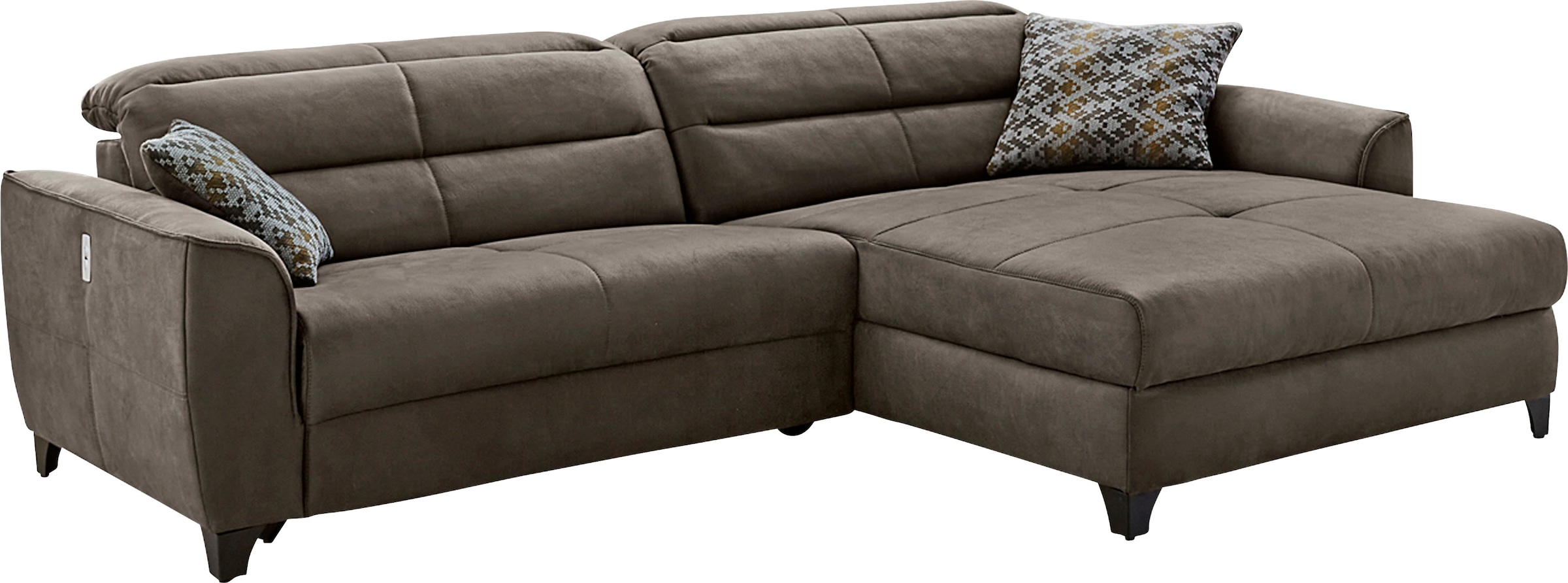 Jockenhöfer Gruppe Ecksofa "Double One L-Form", mit 2x 120cm breiten, elekt günstig online kaufen