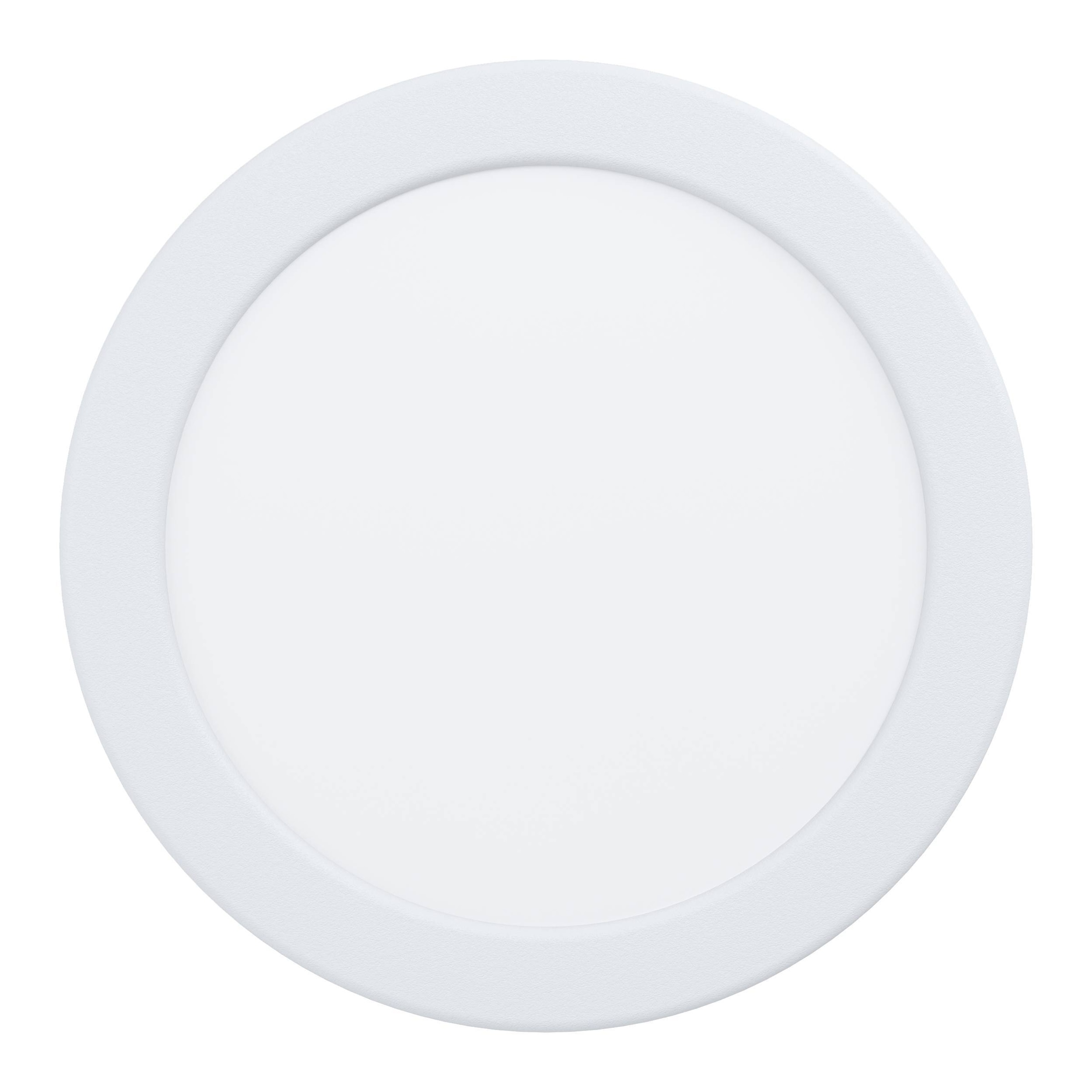 EGLO Einbauleuchte »Fueva 6-Z Deckenlampe, ZigBee, App und Sprachsteuerung, Badlampe, IP44« LED-Modul 1 Stk. Kaltweiß | RGB Einbauleuchte - Ø16,8 x ET40 cm - weiß - 9,5W inkl.