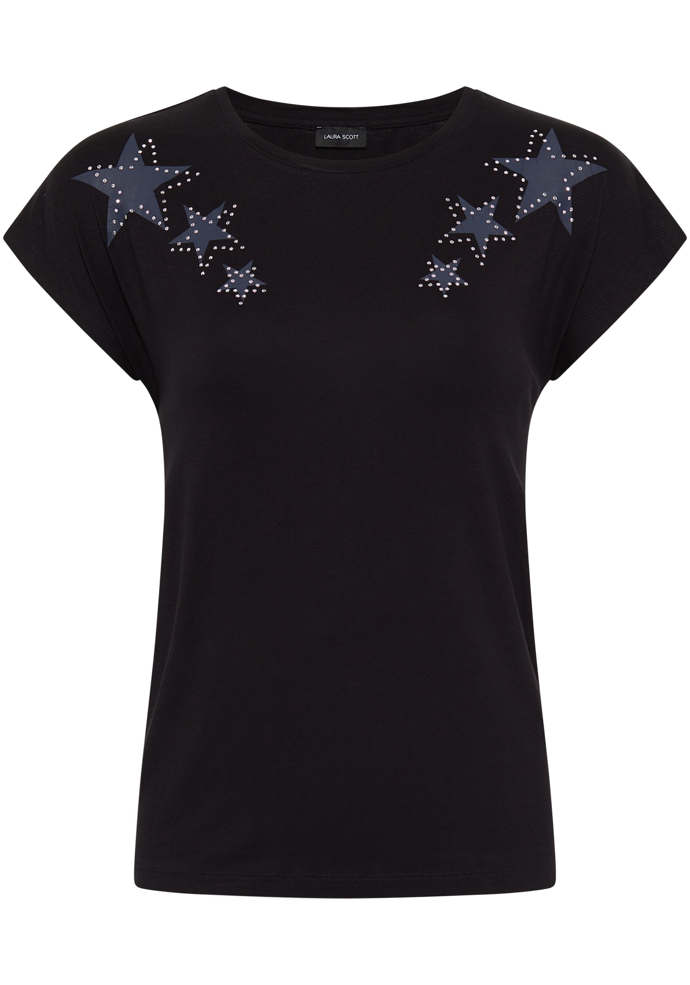 Laura Scott Kurzarmshirt, mit stylischen Sternen