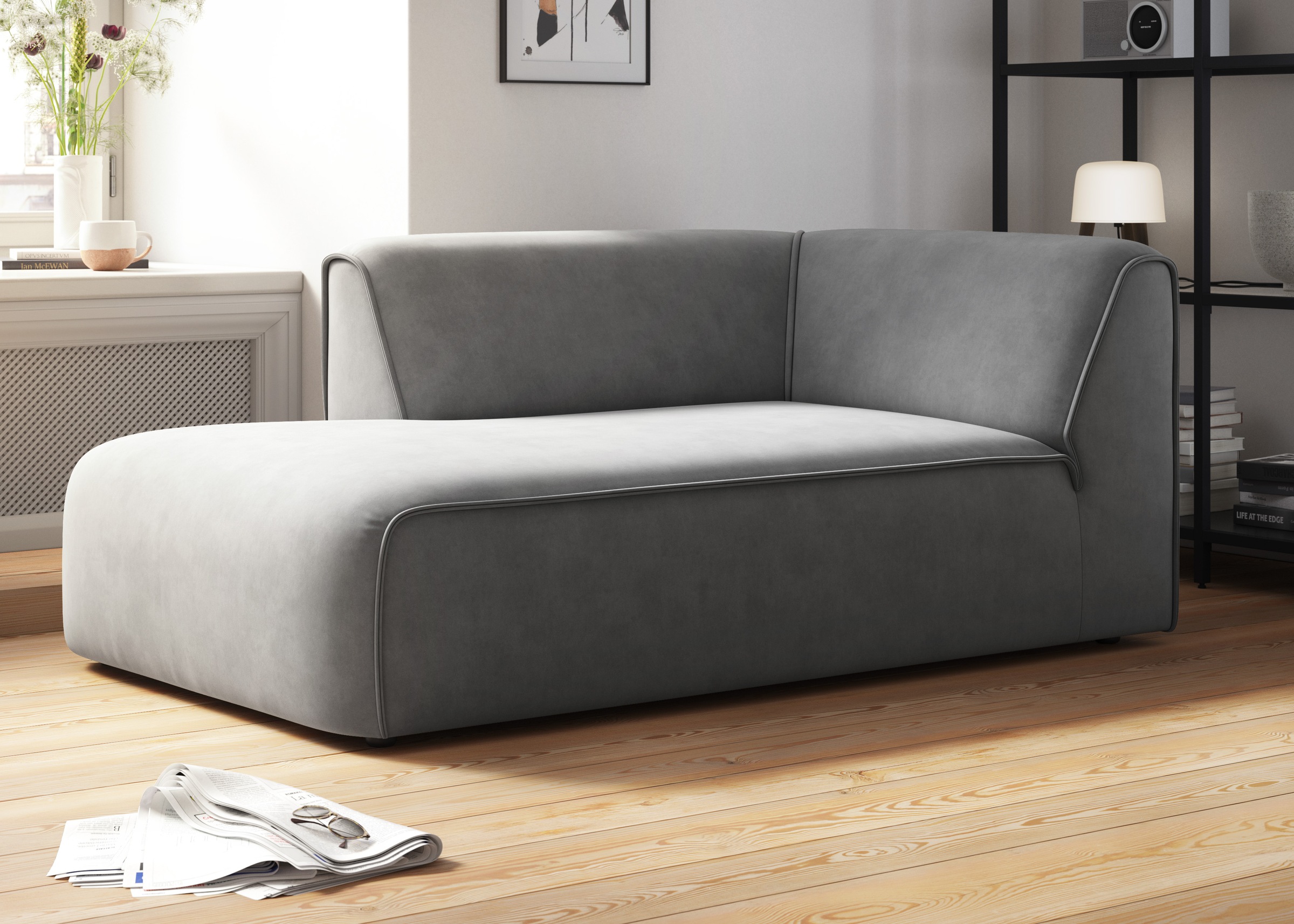 OTTO home Ottomane "Merid Chaiselongue, Maße B/T/H: 100/162/70 cm" als Modu günstig online kaufen