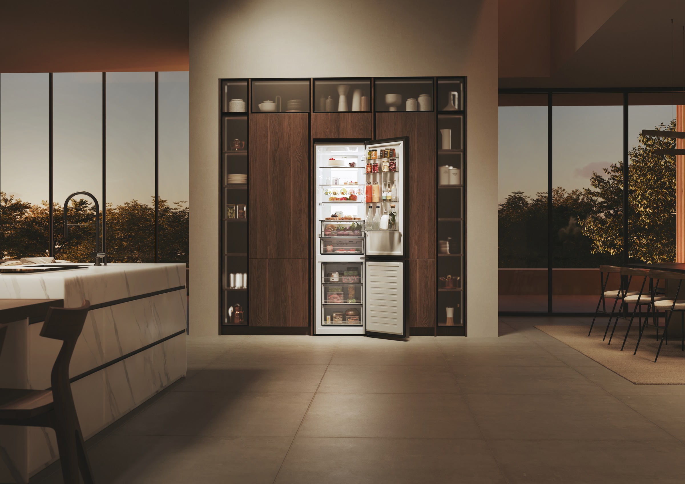 Haier Kühl-/Gefrierkombination 2D 60 Series 7 »HDPW7620AANPK«, Absolut effizient: Nur 92 kWh jährlicher Energieverbrauch
