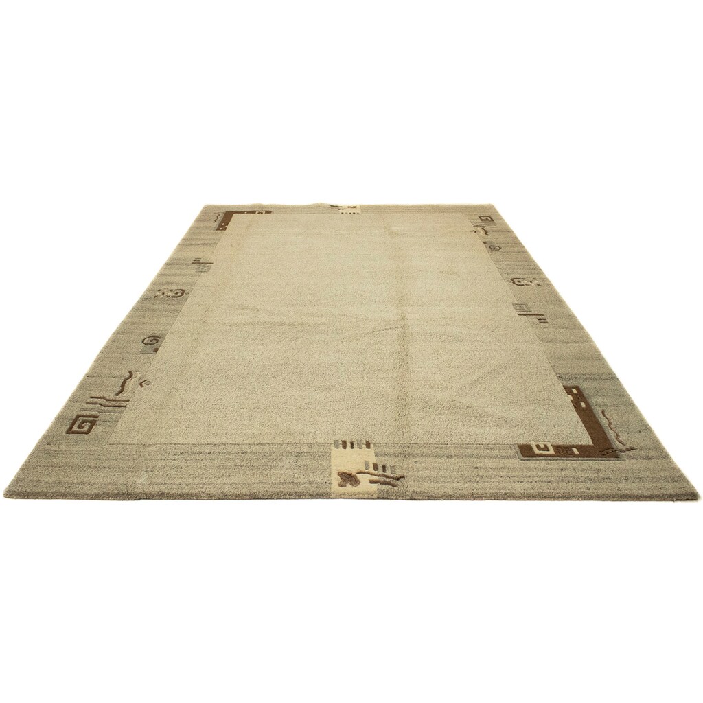 morgenland Wollteppich »Nepal - 300 x 200 cm - beige«, rechteckig