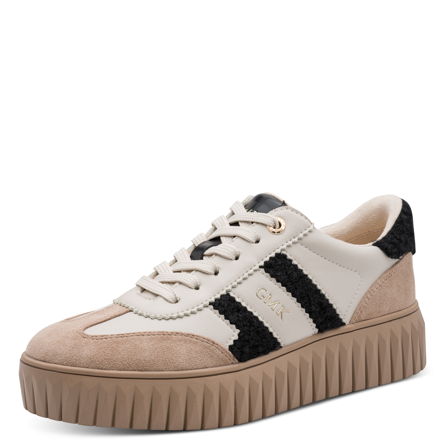 MARCO TOZZI by GMK Plateausneaker Freizeitschuh, Halbschuh, Schnürer im Retro-Look und Eye-Catcher Sohle