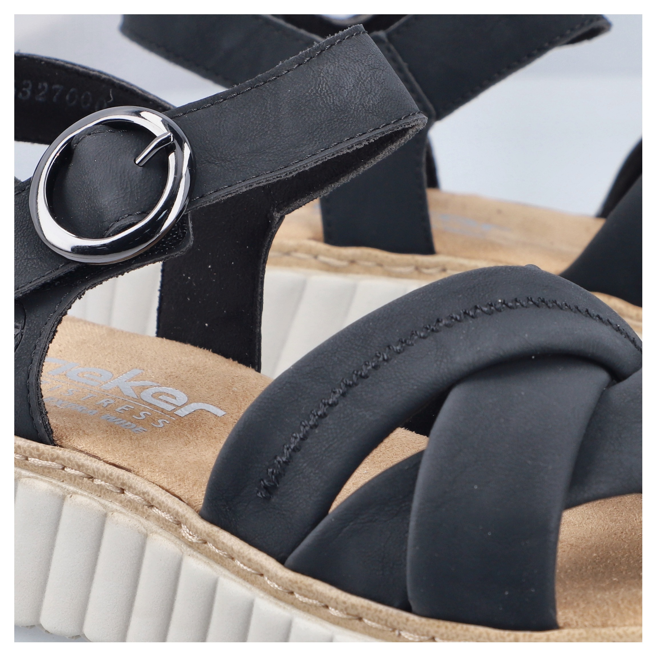 Rieker Sandale Sommerschuh, Urlaubsschuh mit Überkreuzbangen günstig online kaufen