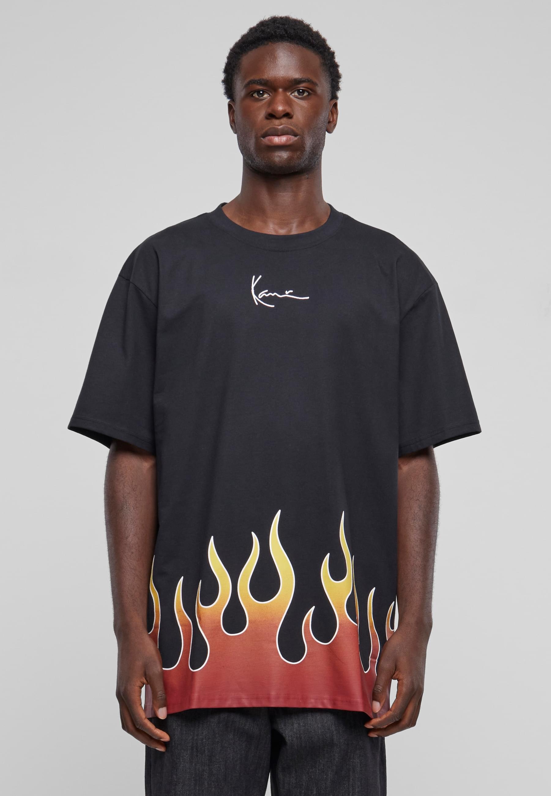 Thumbnail - Karl Kani T-Shirt "Karl Kani Herren KM233-002-1 KK Small Signature Flame Tee" 1 Stk.