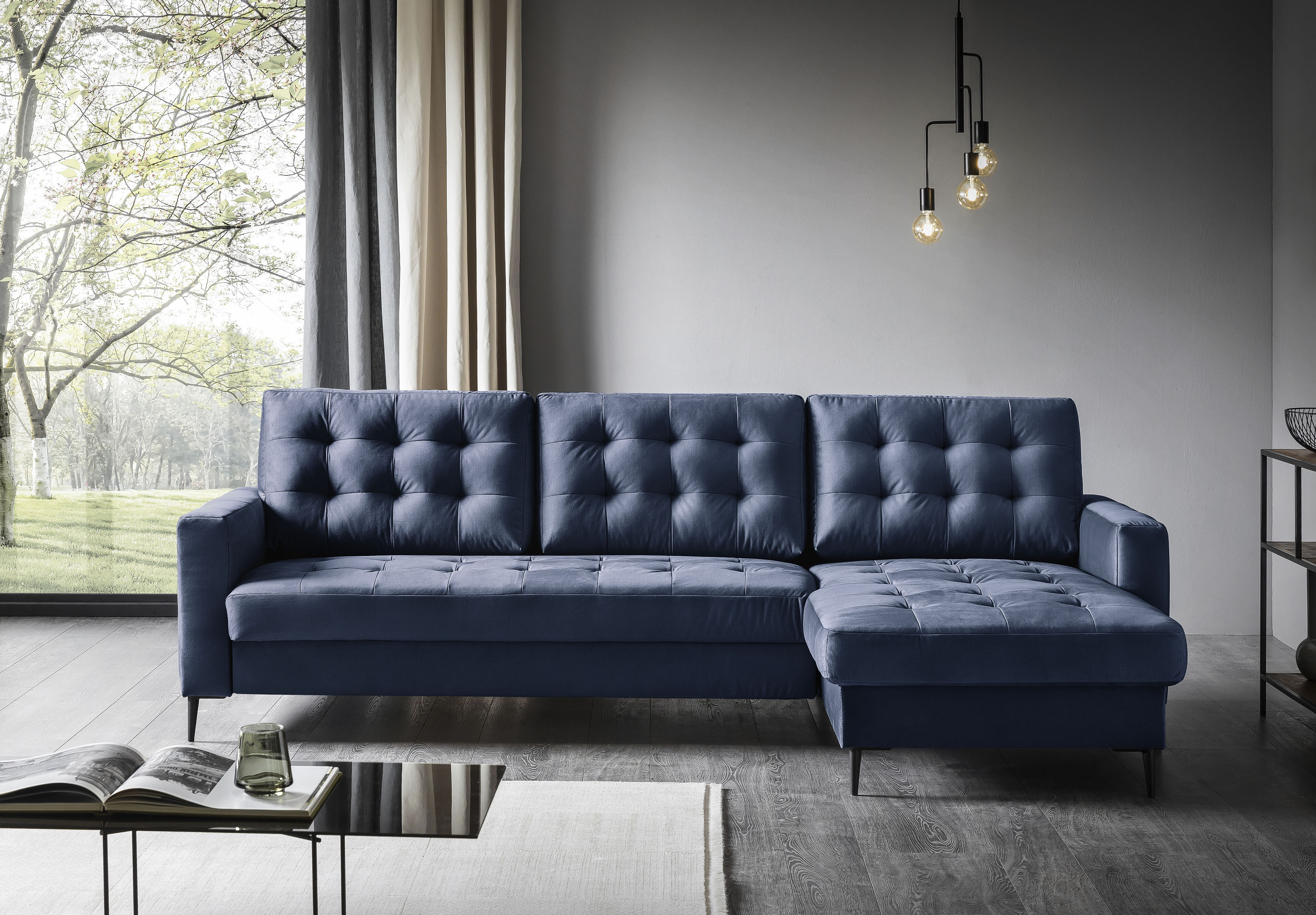 Places of Style Ecksofa Fontana, wahlweise mit Bettfunktion