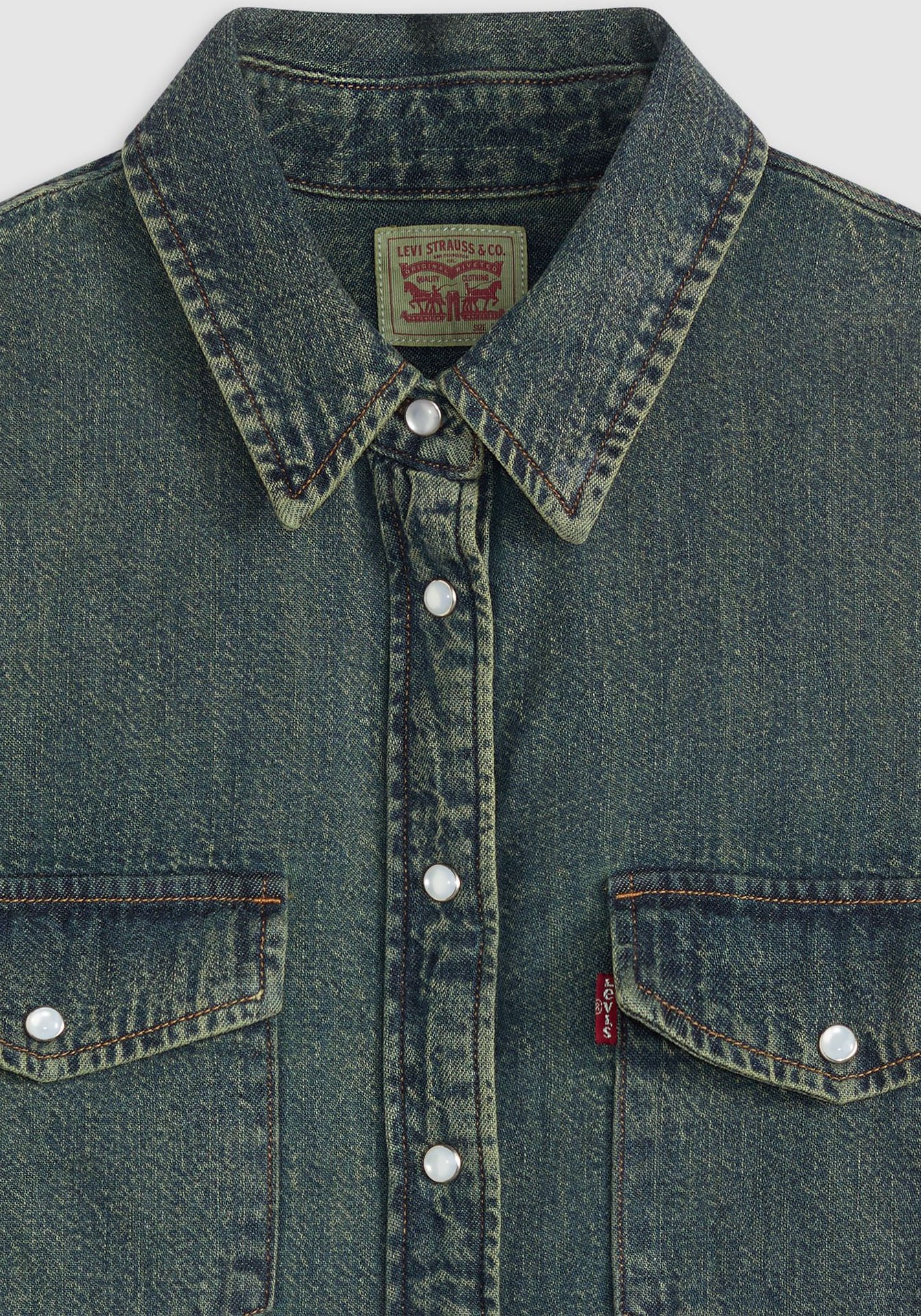 Levi's® Jeansbluse »ESSENTIAL WESTERN«, mit Brusttaschen mit Druckknöpfen