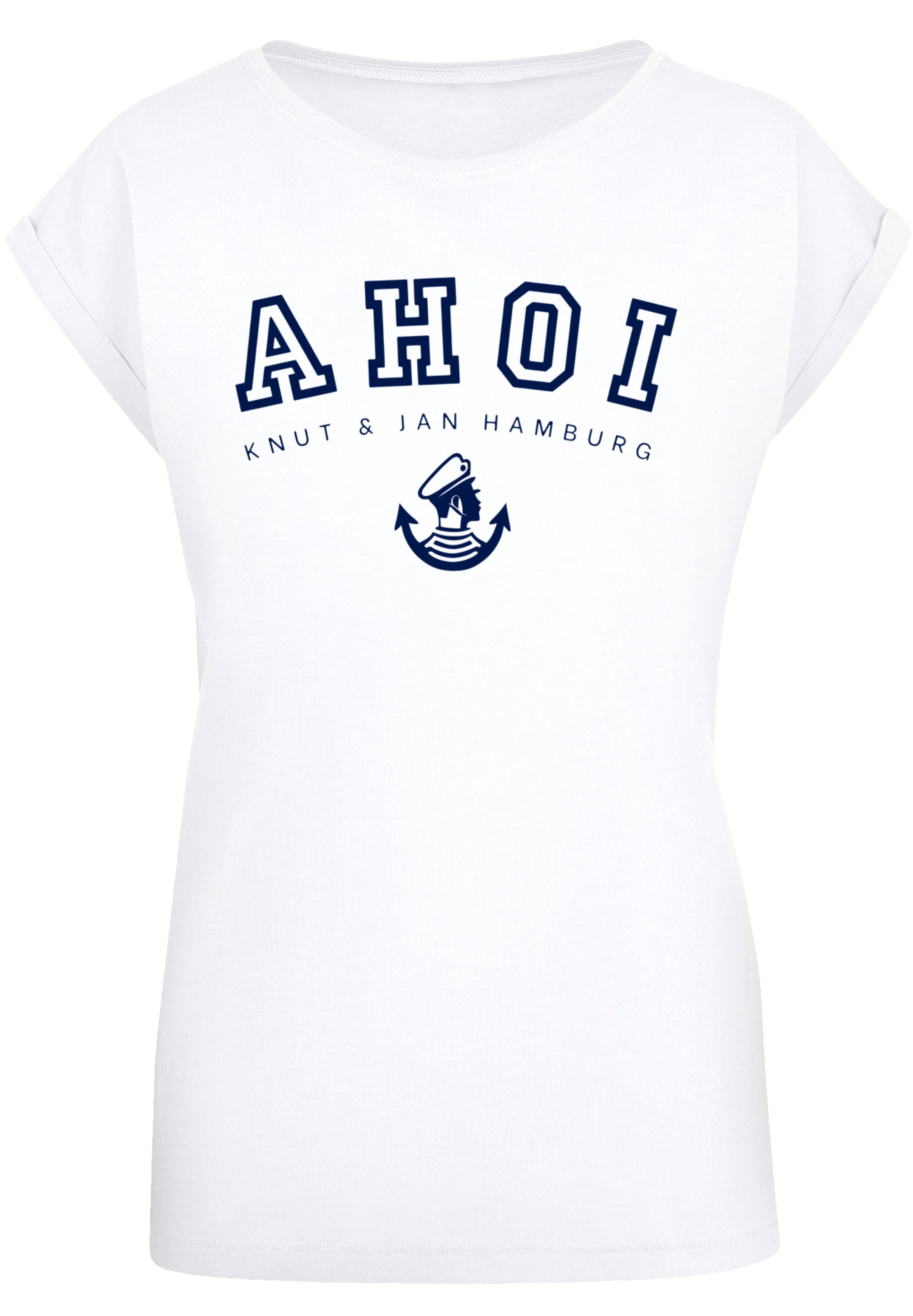 F4NT4STIC T-Shirt "Ahoi Knut & Jan Hamburg", Print