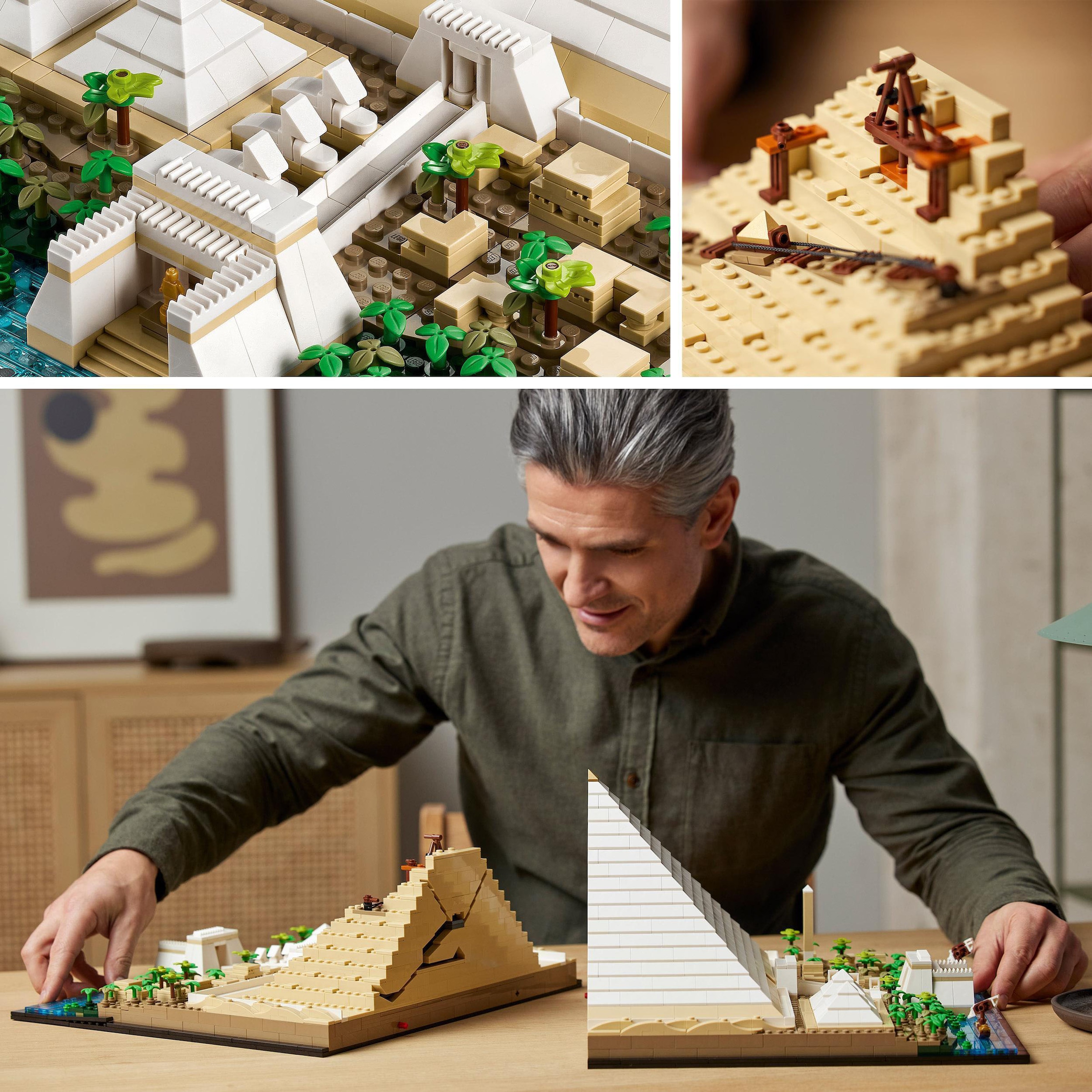 LEGO® Konstruktionsspielsteine »Cheops-Pyramide (21058), LEGO® Architecture«, (1476 St.), Made in Europe