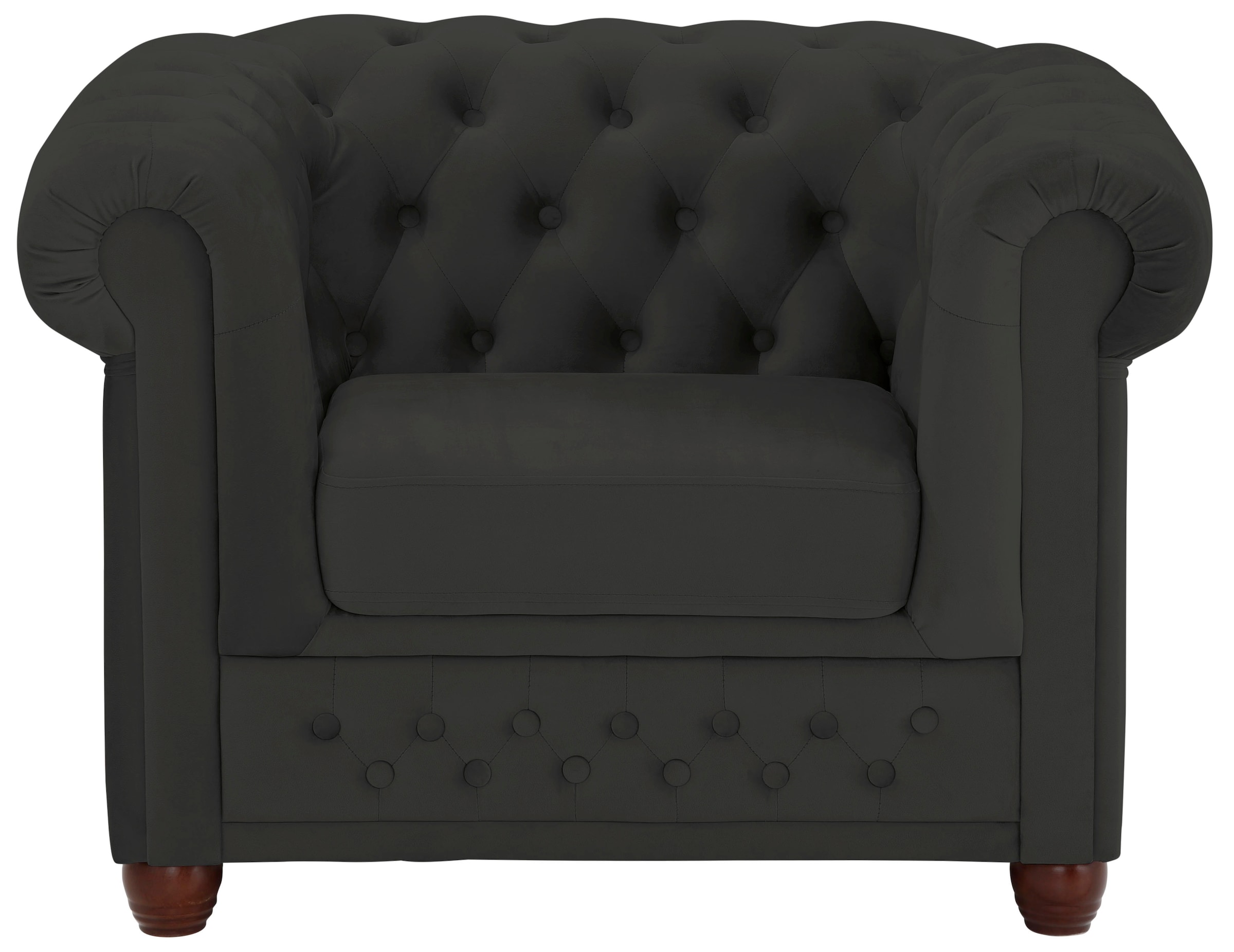 Home affaire Chesterfield-Sessel »New Castle Sessel«, hochwertige Knopfheftung, B/T/H: 104/86/72 cm