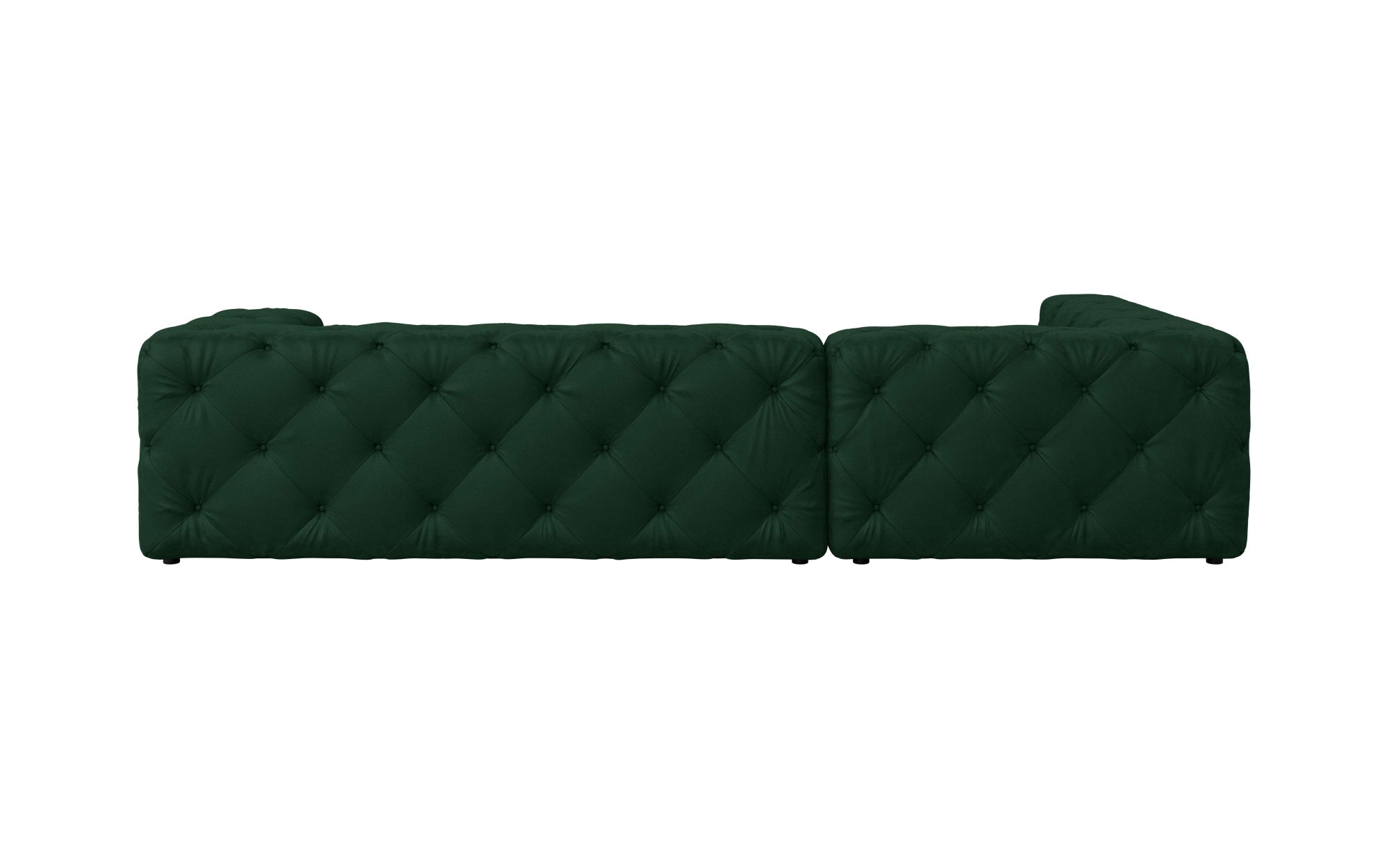Places of Style Ecksofa »FOLLINA«, L-Form, mit klassischer Chesterfield-Knopfheftung