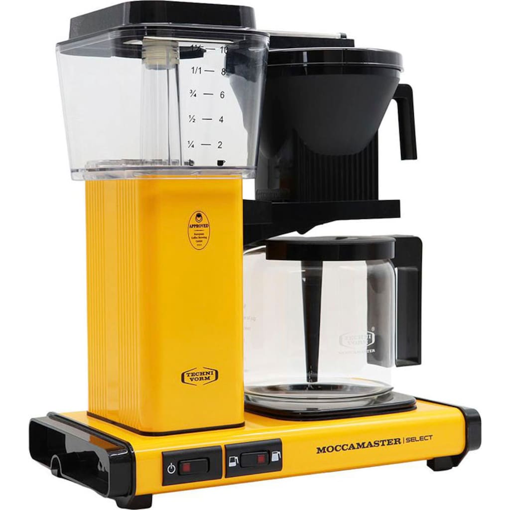 Moccamaster Filterkaffeemaschine »KBG Select yellow pepper«, 1,25 l Kaffeekanne, Papierfilter, 1x4