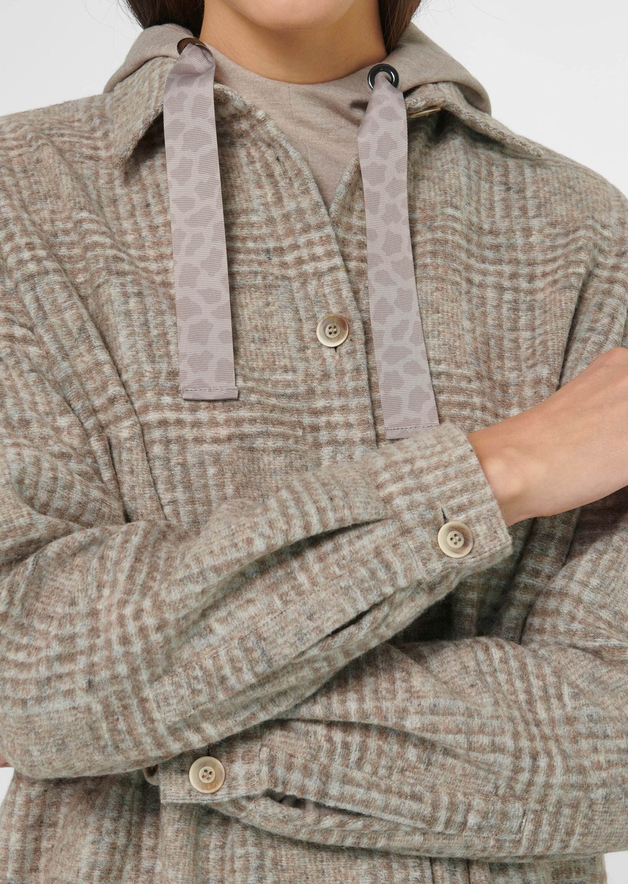 MADELEINE Outdoorjacke »Hemdjacke Lange Hemdjacke mit Glencheck-Karo«