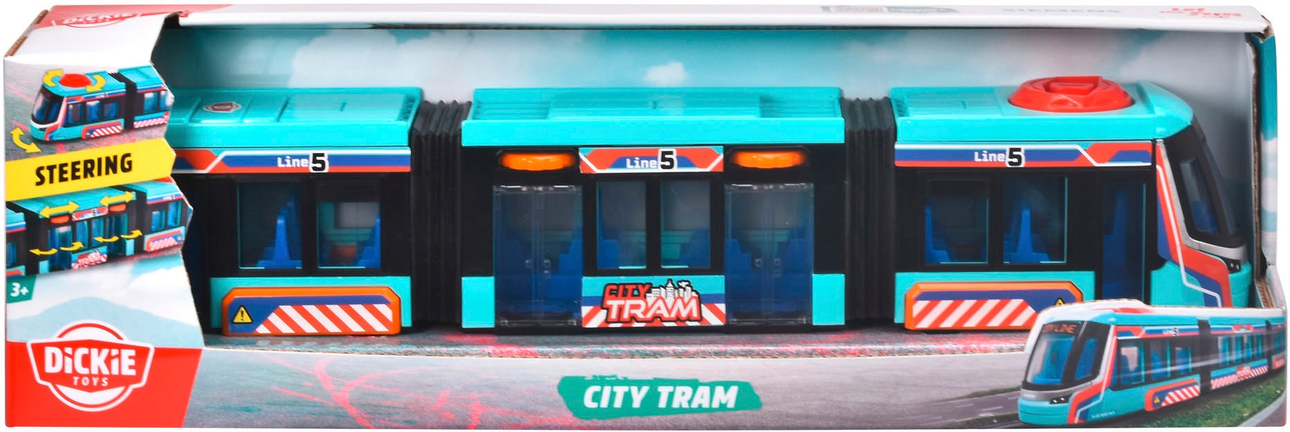 Dickie Toys Spielzeug-Straßenbahn »Siemens City Tram«