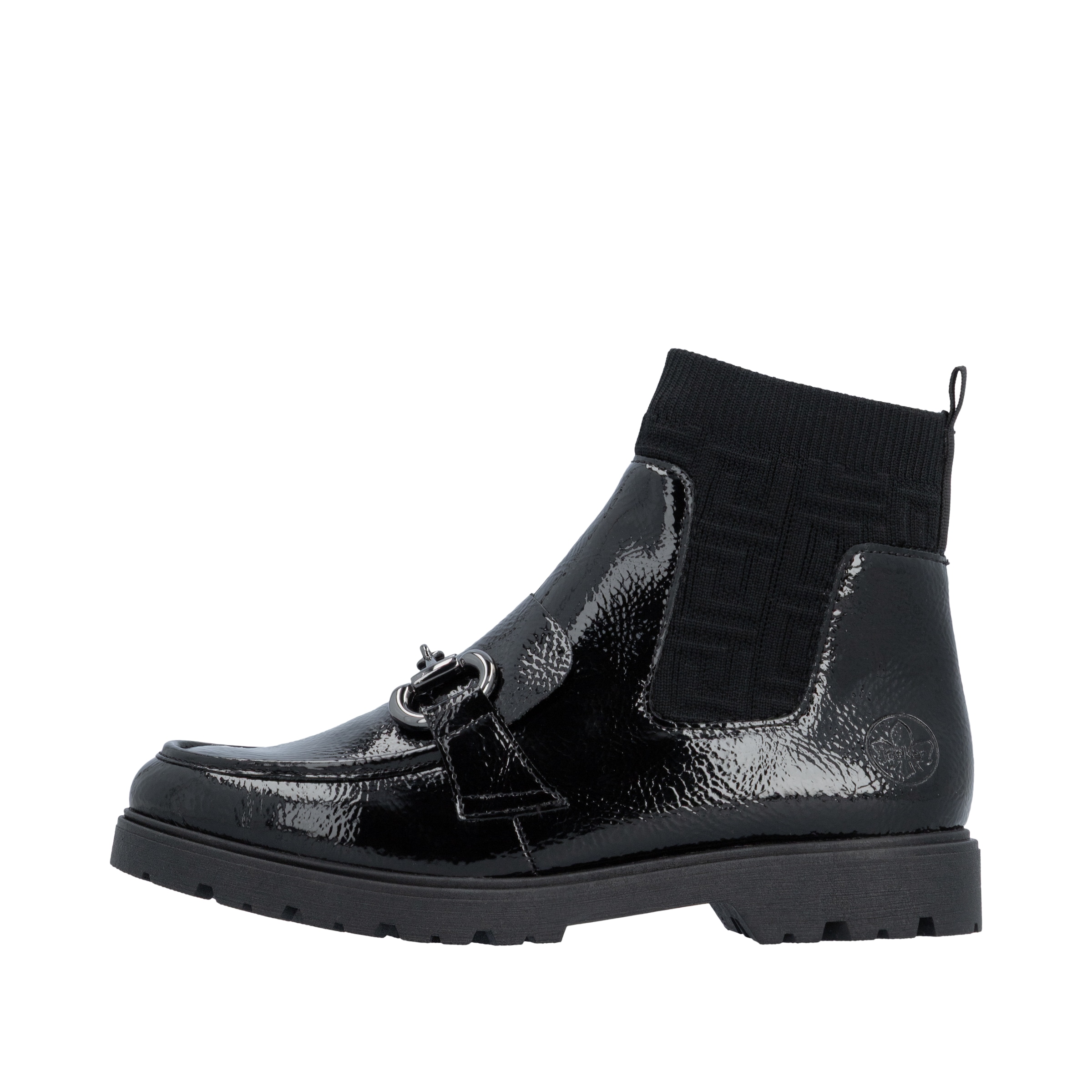 Rieker Chelseaboots  Schlupfboots, Stiefelette mit Elastik-Einsatz und Zierspange