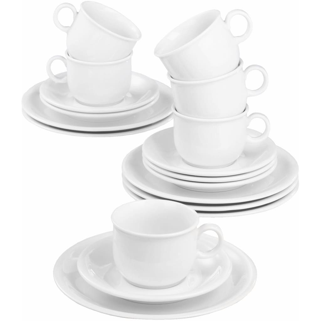 Seltmann Weiden Kaffeeservice »Geschirr-Set, Service Compact«, (Set, 18 tlg.)