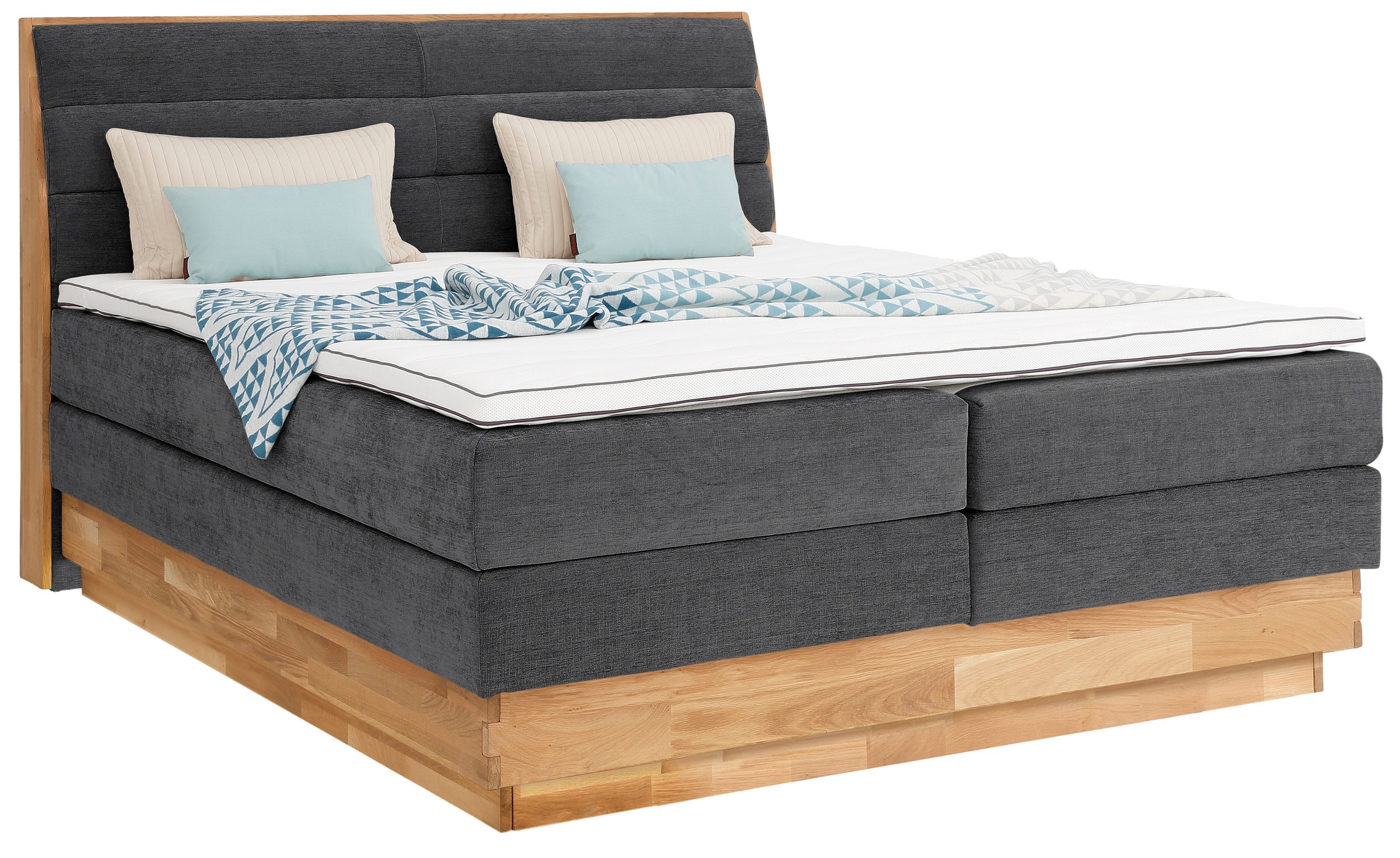 OTTO home Boxspringbett "Jenna" ohne LED-Beleuchtung, mit zertifizierten, r günstig online kaufen