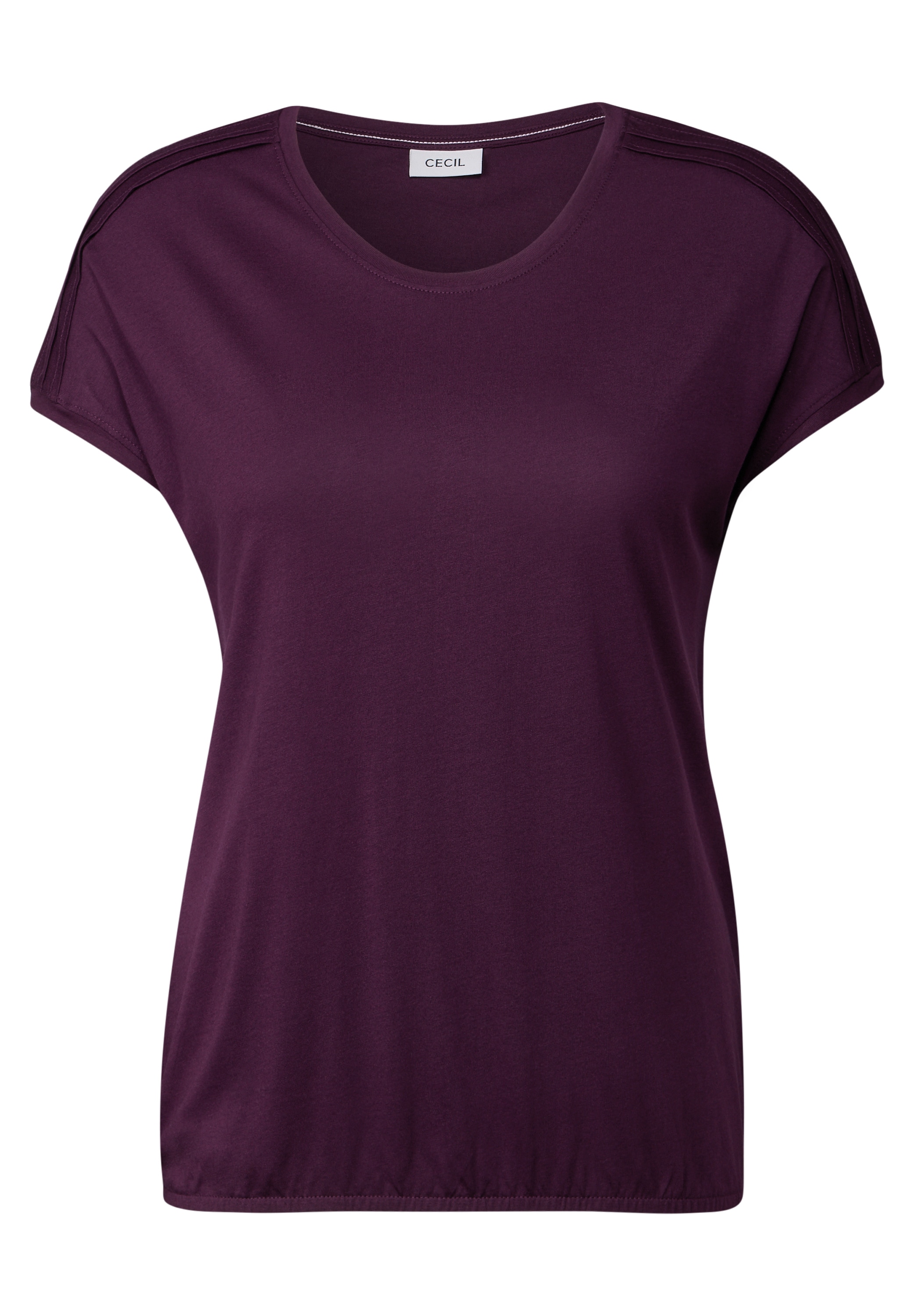 Cecil V-Shirt, mit Elastiksaum