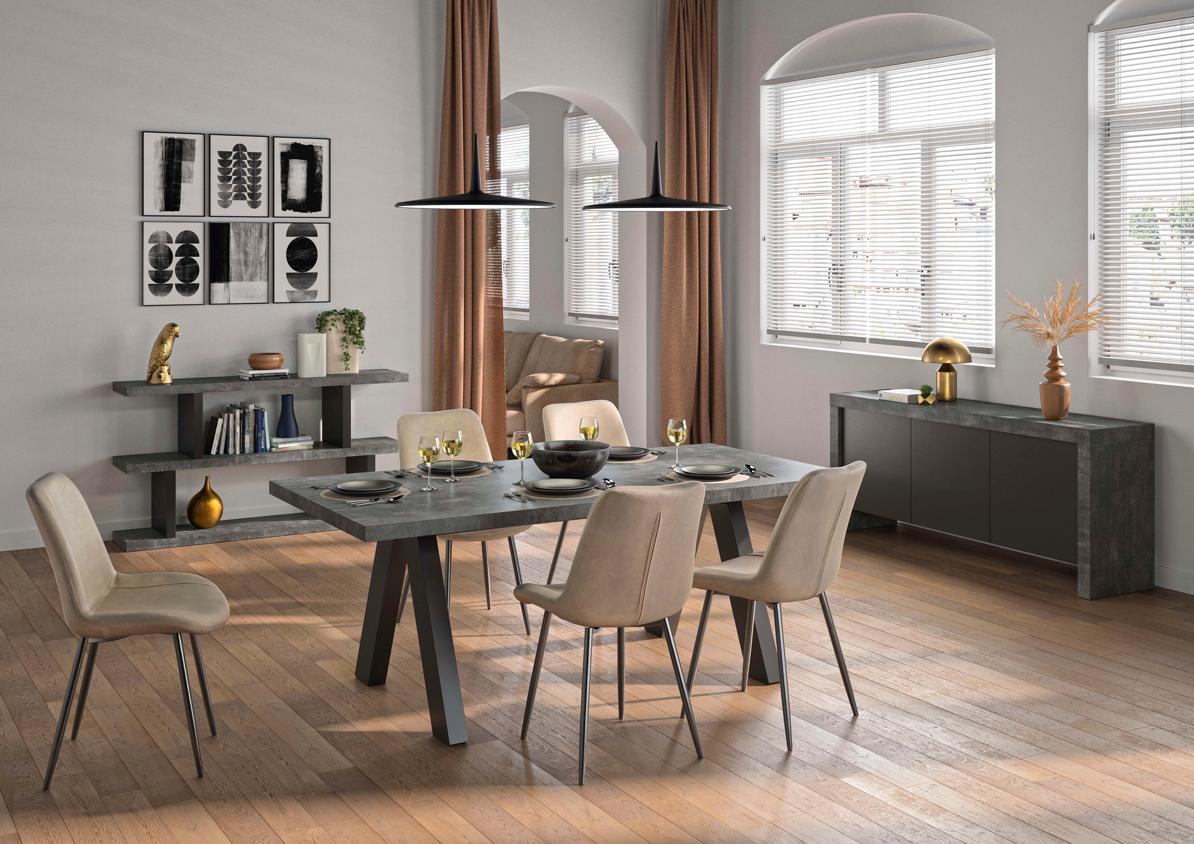 TemaHome Sideboard »Kobe«, Kommode, industrieller Look