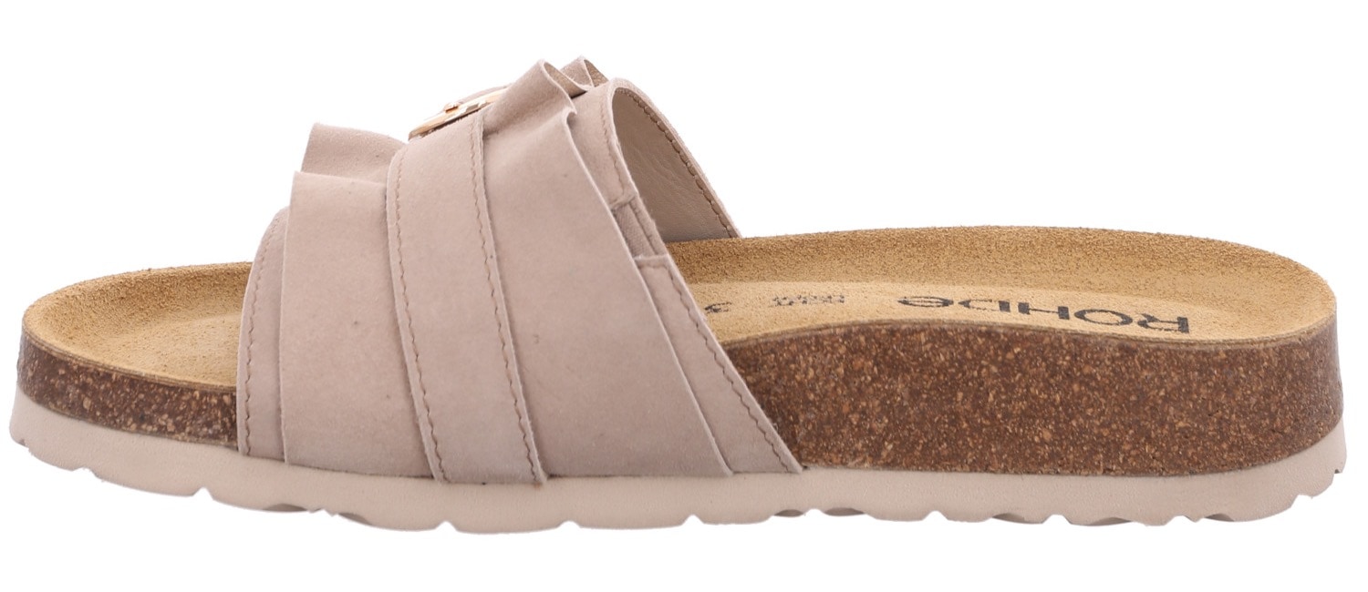 Rohde Pantolette »MILANO«, Sommerschuh, Strandschuh, Schlappen, Hausschuh mit Softfußbett
