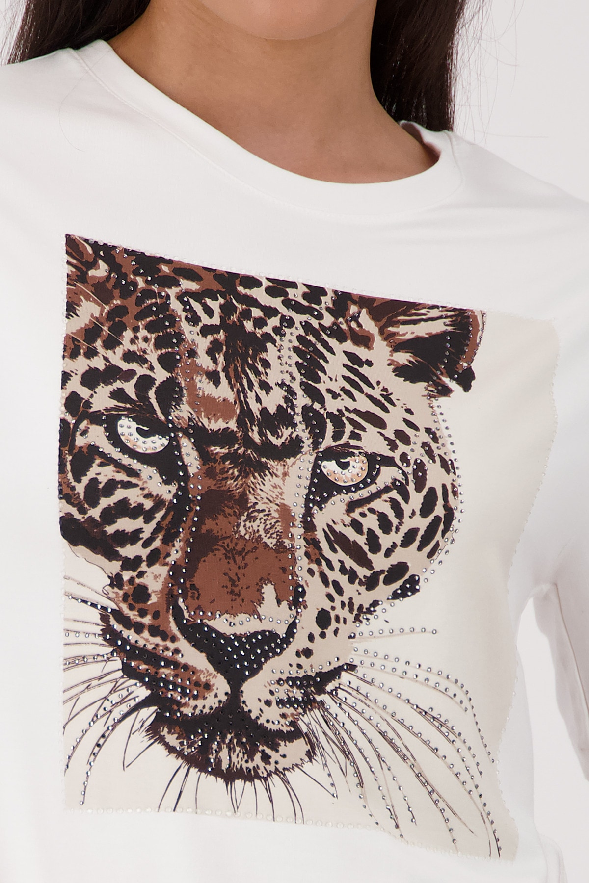 Monari T-Shirt »Shirt Leo« Regular fit mit Leoparden-Print