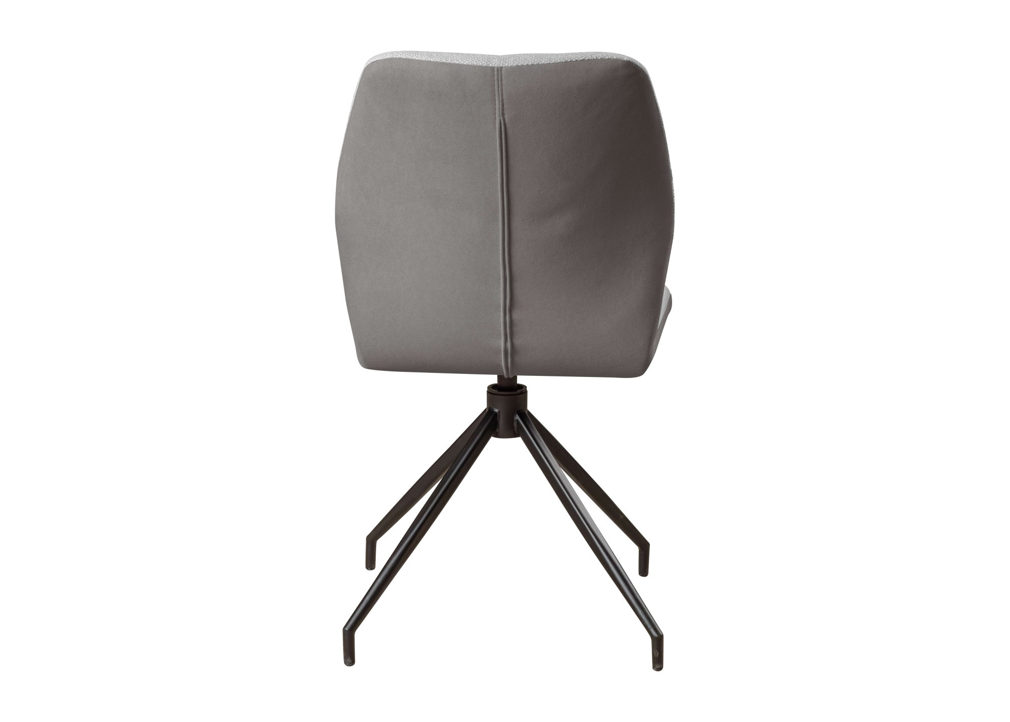 Drehstuhl OTTO HOME "Bruna Esszimmerstuhl,Polsterstuhl, Küchenstuhl, 4-Fußstuhl", grau, schwarz, B:49cm H:89cm T:64cm, Holzwerkstoff, Metall, Polyester, Stühle, Drehstuhl, 360 drehbar, mit automatischer Rückstellung, 2-Stoff-Design 3