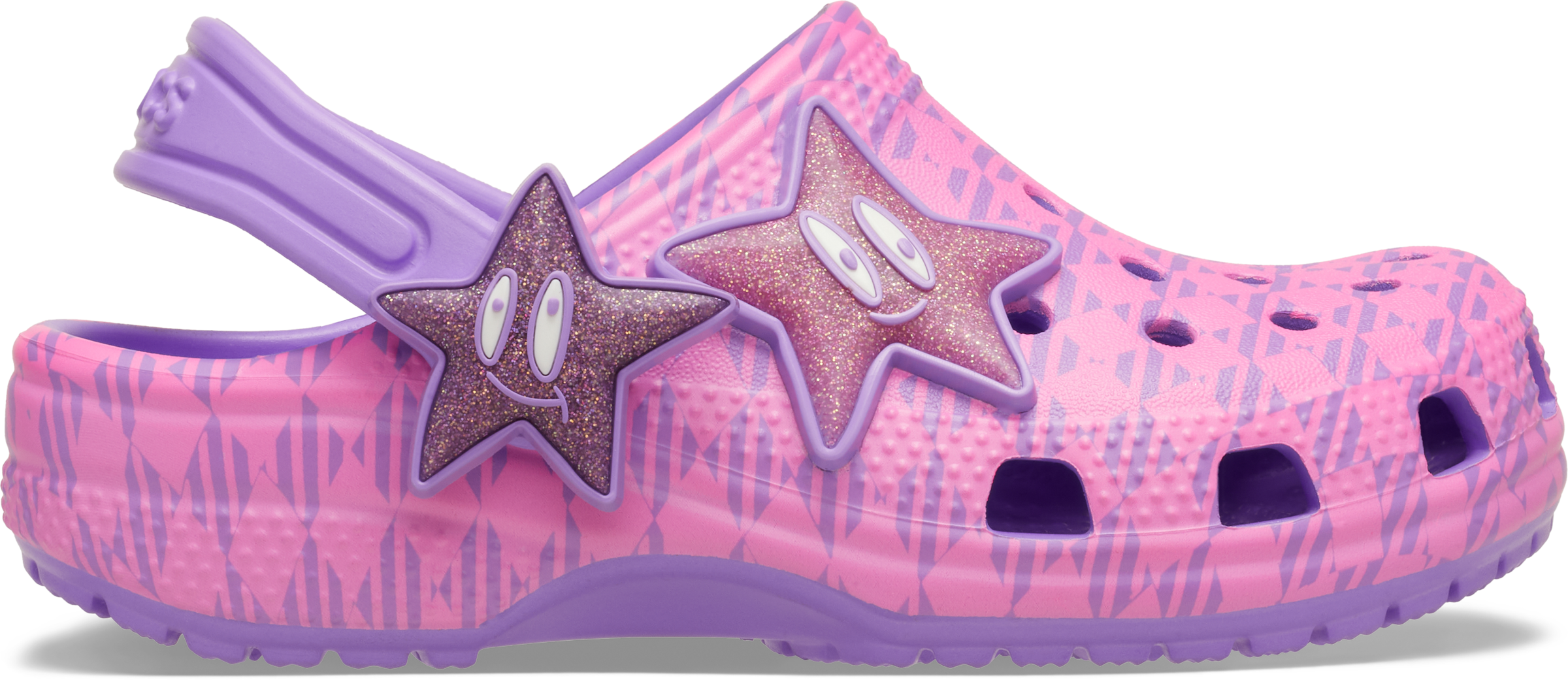 Crocs Clog »Classic Plaid and Stars Clog T«  Schlupfschuh, Hausschuh mit schwenkbarem Fersenriemen
