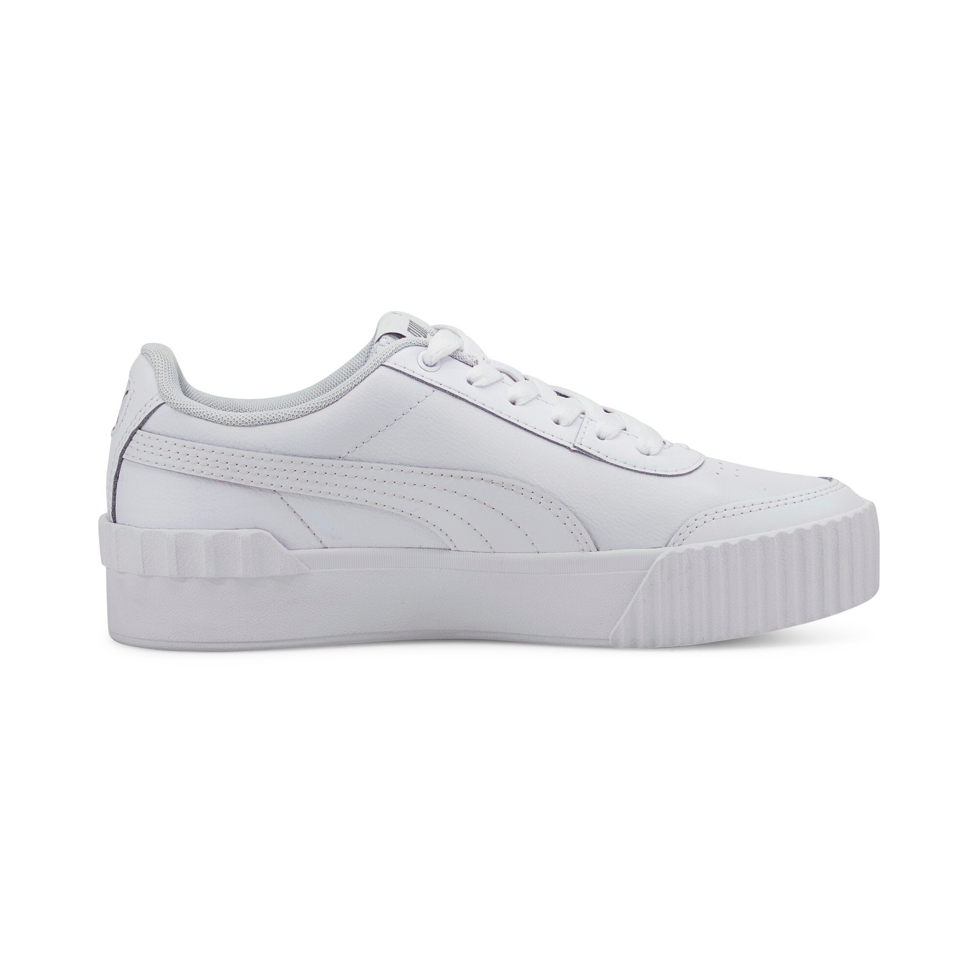 Sneaker PUMA "CARINA LIFT TW", Damen, Gr. 37, weiß (puma weiß, puma weiß), Synthetik, unifarben, Schuhe Sneaker, mit perforiertem Obermaterial, mit Gummilaufsohle, mit Schnürung 2