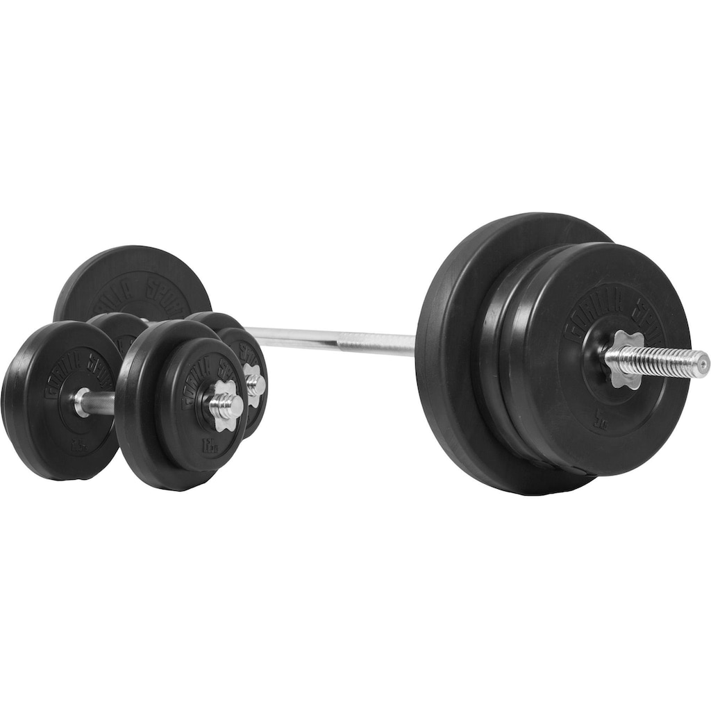 GORILLA SPORTS Hantel-Set »Langhantelset Kunststoff 70 kg«