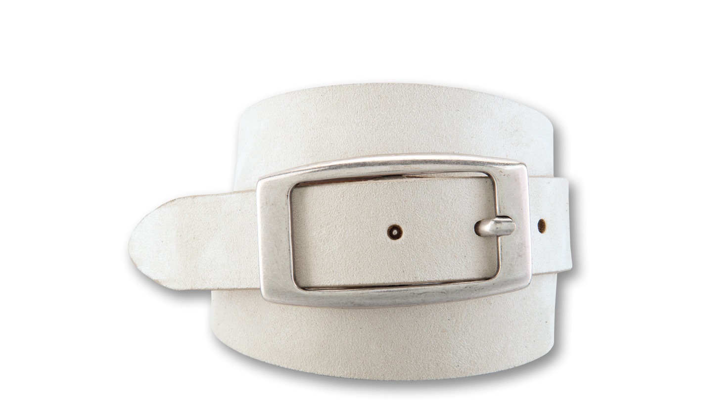 BERND GÖTZ Damen Ledergürtel "Ledergürtel mit samtweichem Touch und breiter Schließe"creme, Gr. 105, Rindsleder, Gürtel