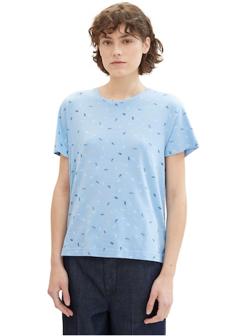 Print-Shirt, mit Allover-Print