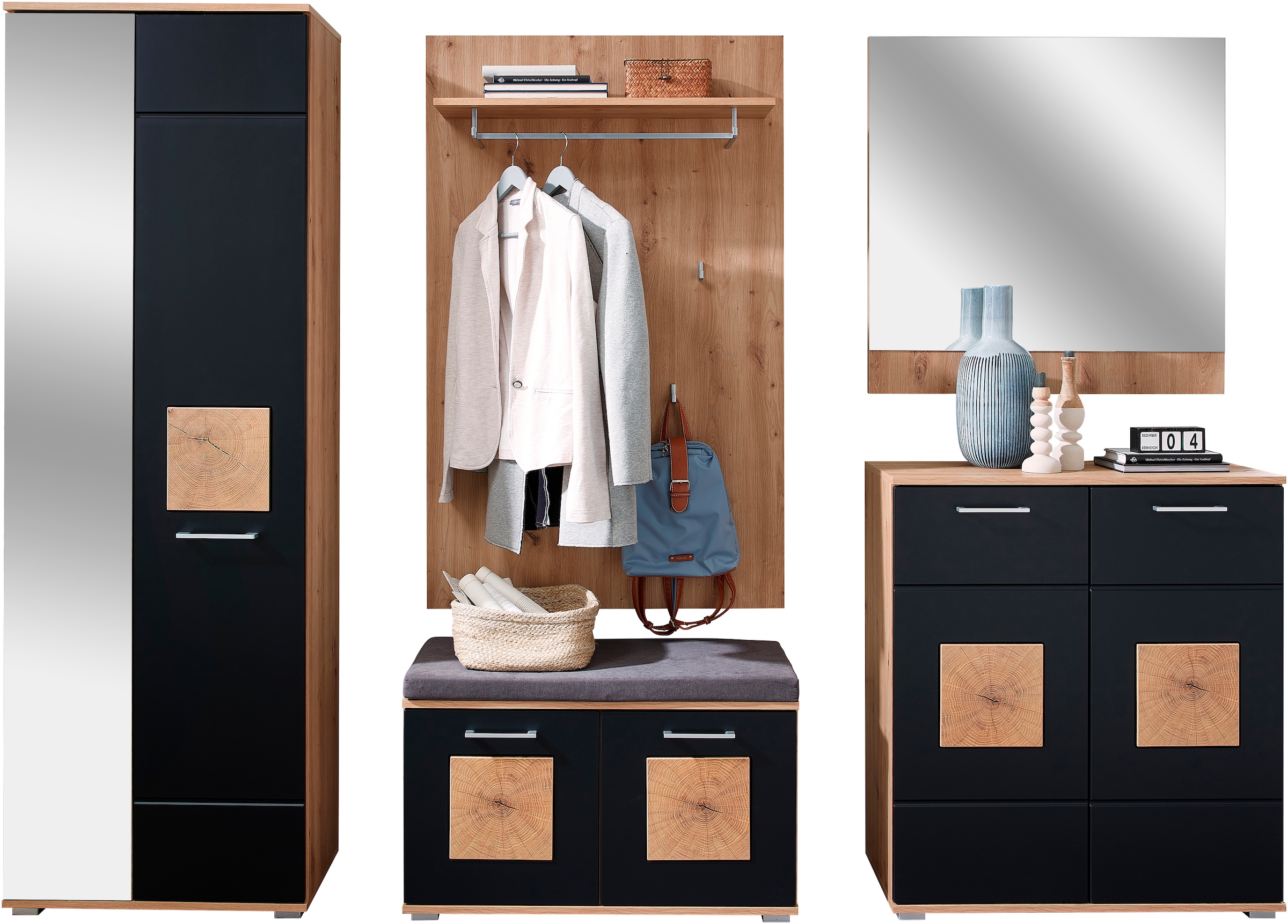 Innostyle Garderoben-Set "Fun Garderoben Set, 263x195x38cm (B/H/T)" 1 Stk. günstig online kaufen