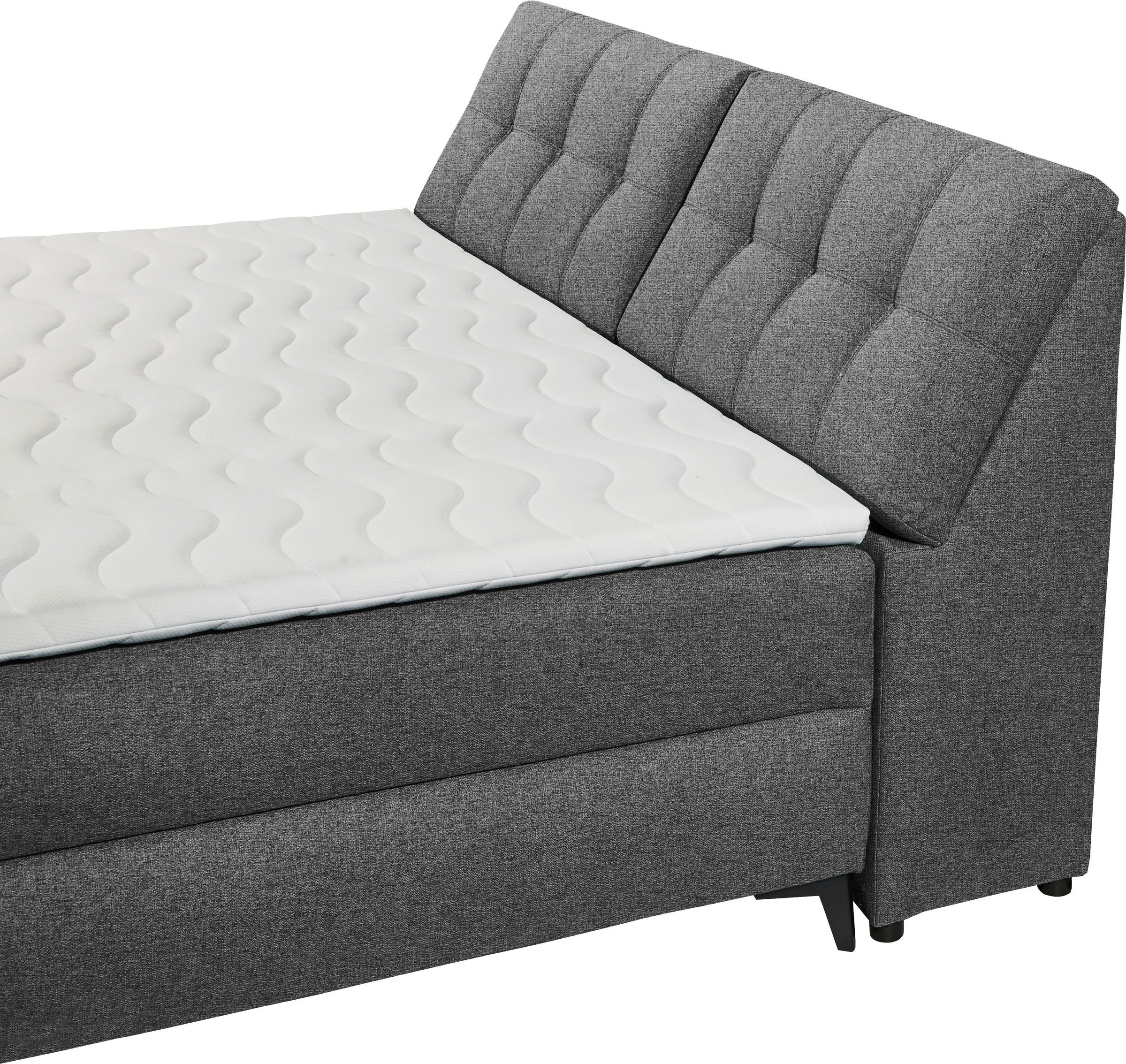 ED EXCITING DESIGN Boxbett »Atlantis«, mit Bettkasten und Stauraum im Kopfteil