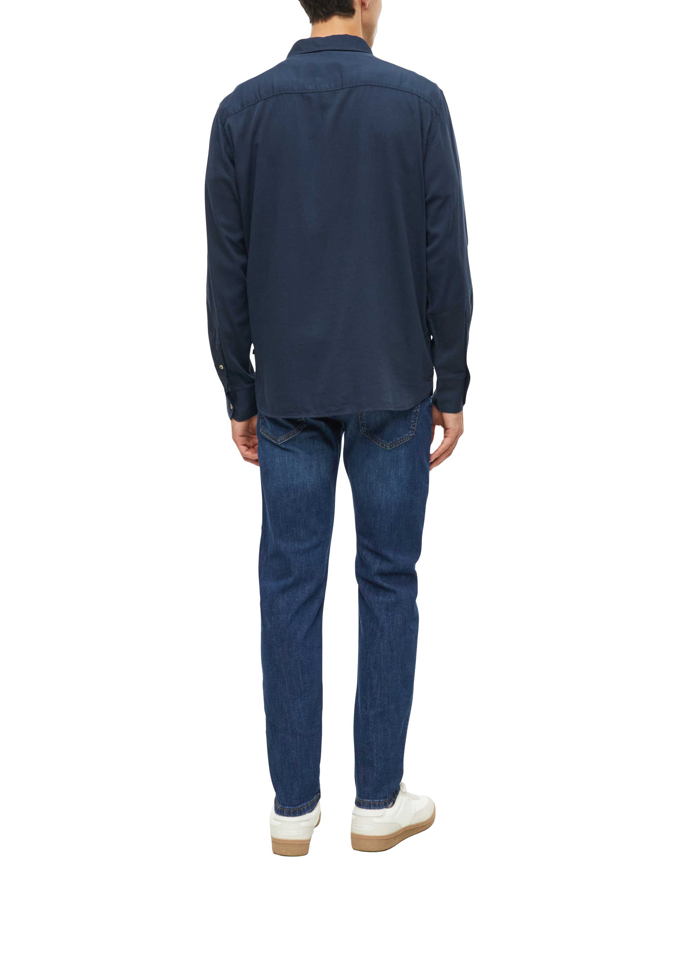 s.Oliver Langarmhemd mit Button-Down-Kragen